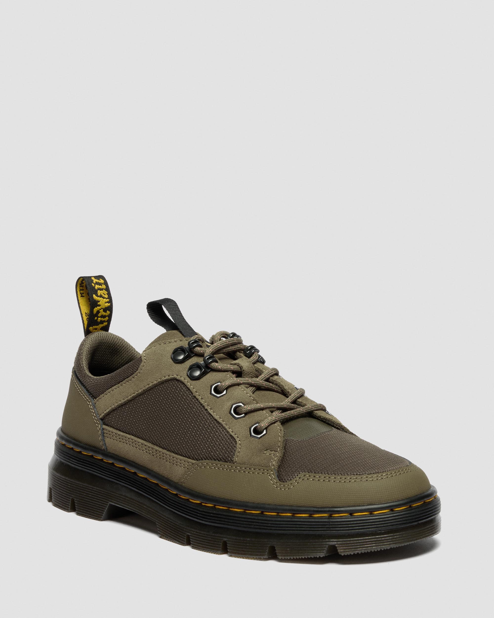 Reeder Mk.02 Canvas & Genix Nappa Utility Shoes in DMS OLIVE