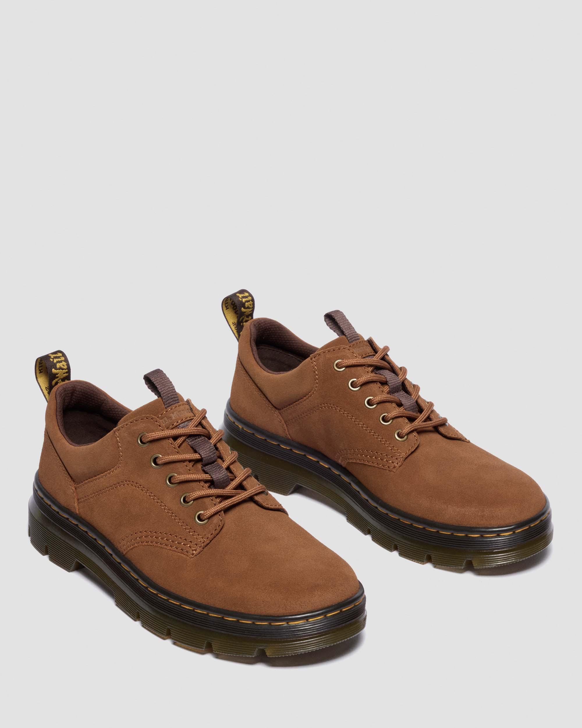 Reeder Greasy Suede Utility Shoes in DESERT BROWN