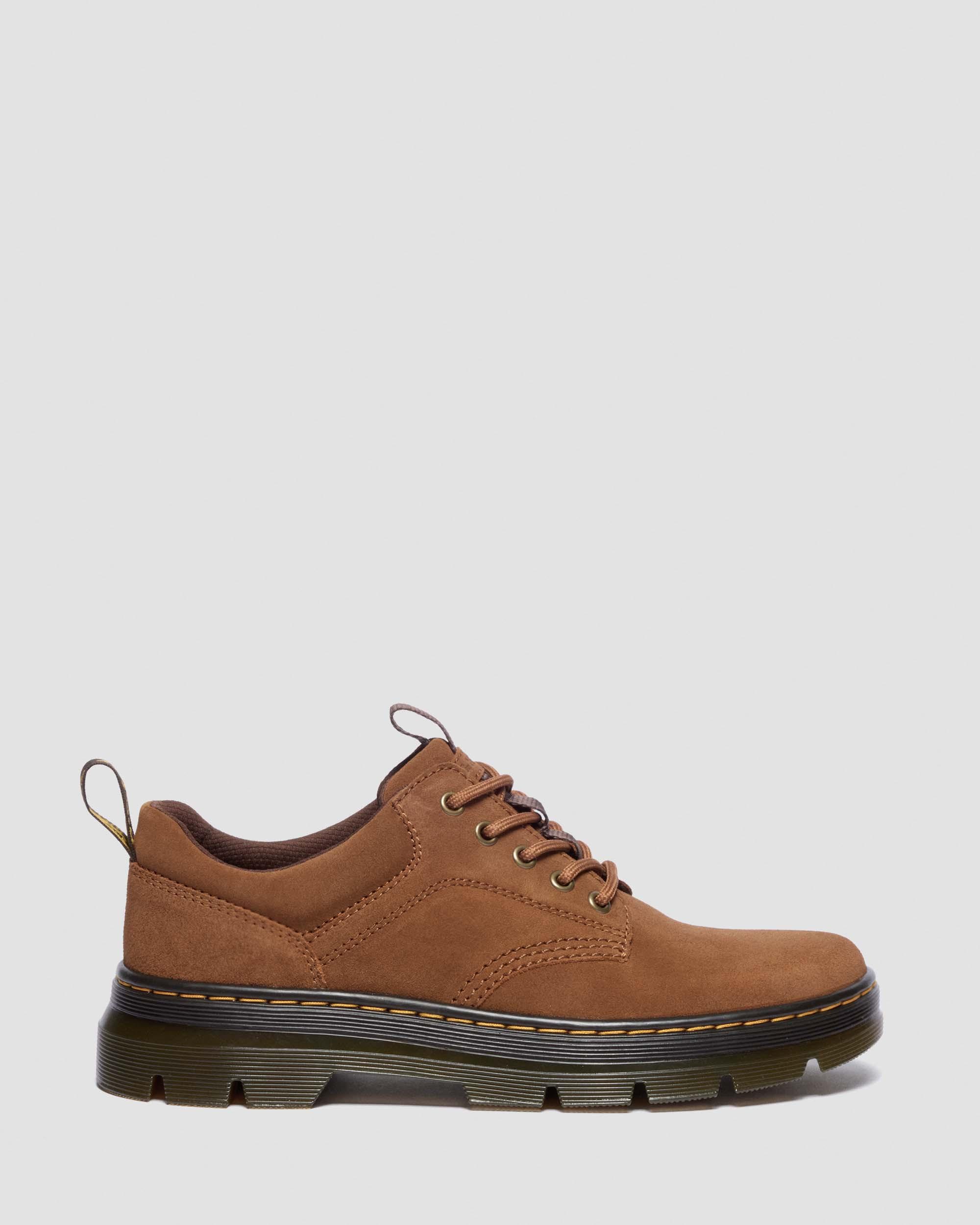 Reeder Greasy Suede Utility Shoes in DESERT BROWN