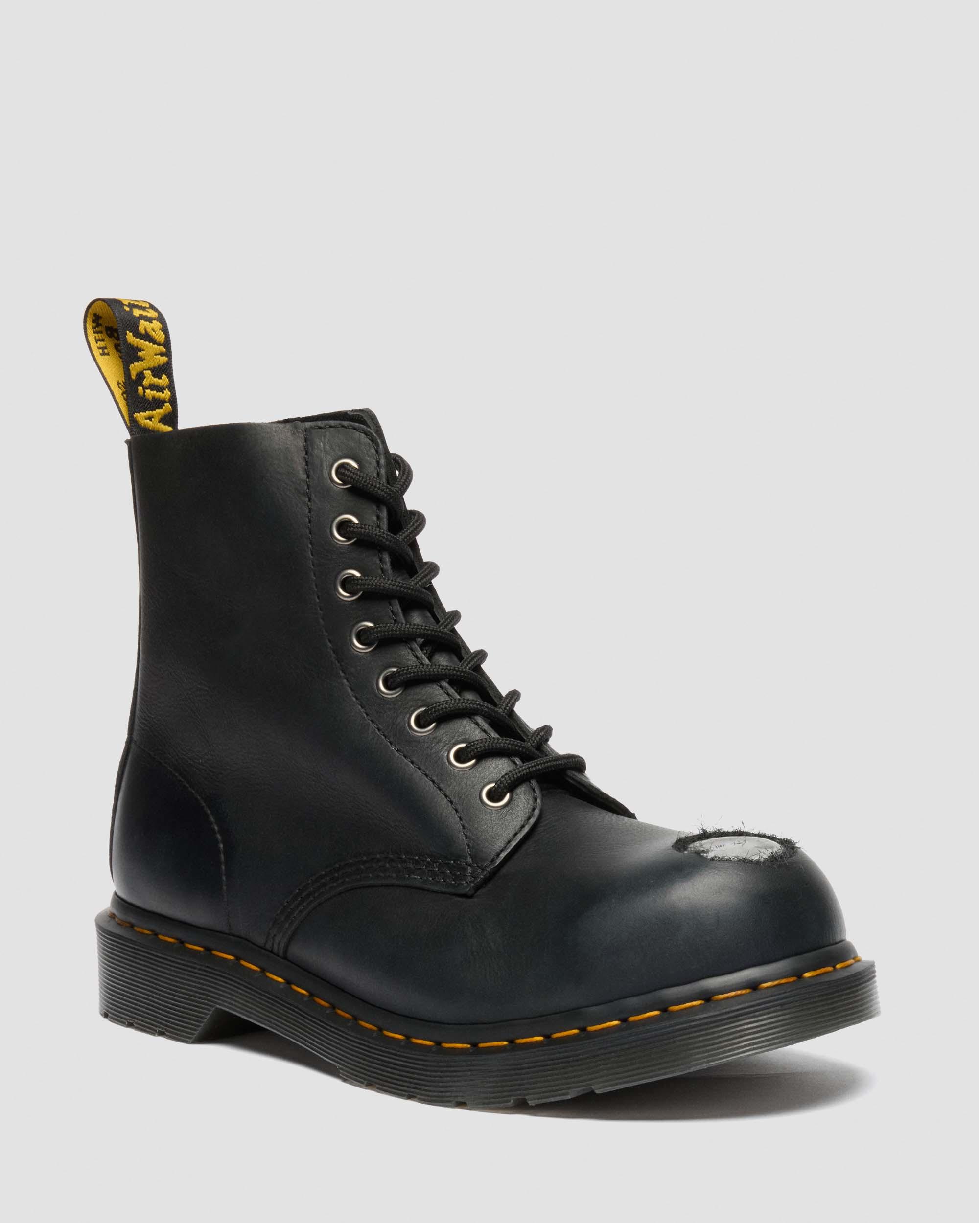Dr. Martens 1460 Metal Toe Leder Stiefel in Schwarz, Größe: 45 3DA43F3C1C1FD35CBE837161995250E7