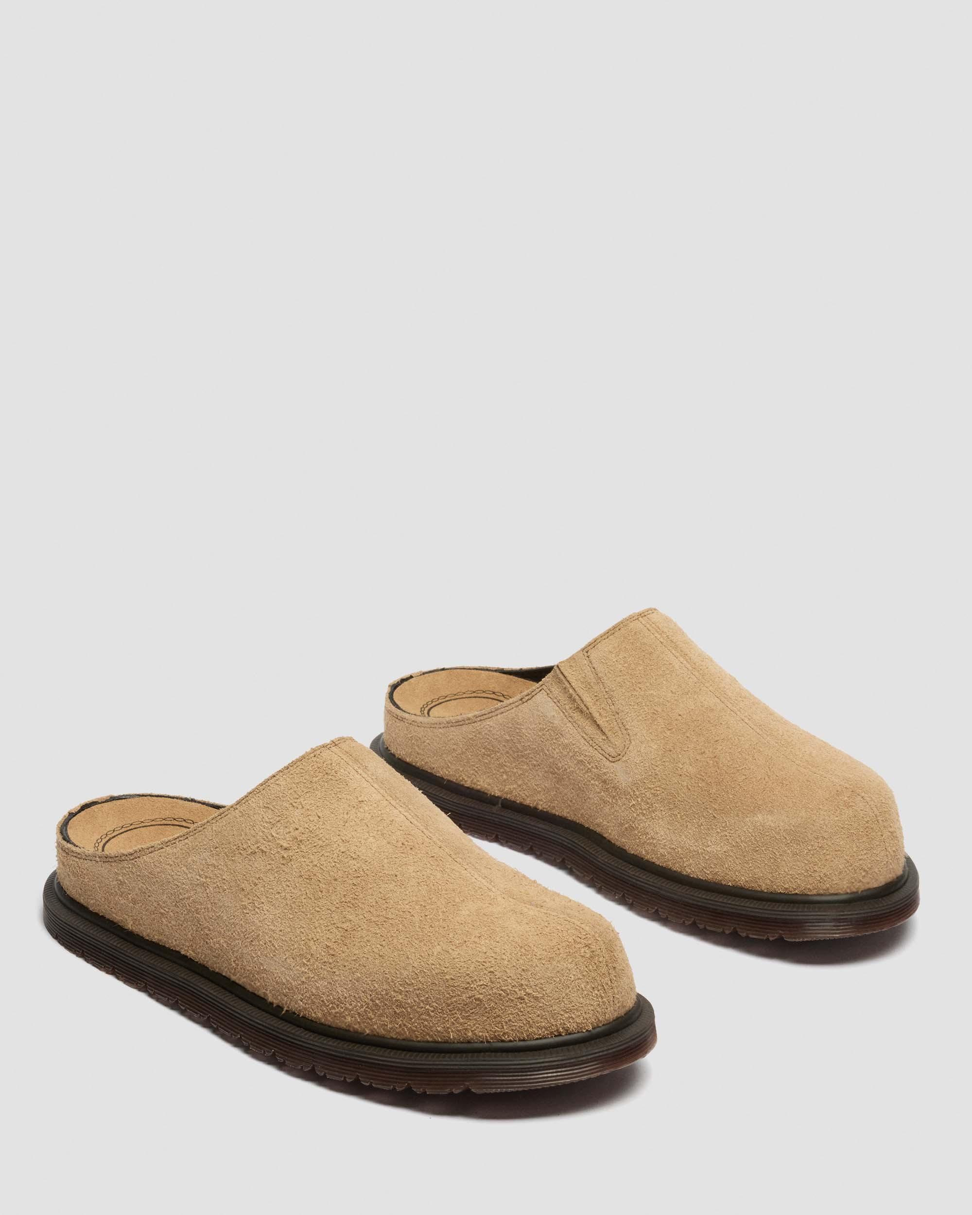 San Hairy Suede Mules in Savannah Tan