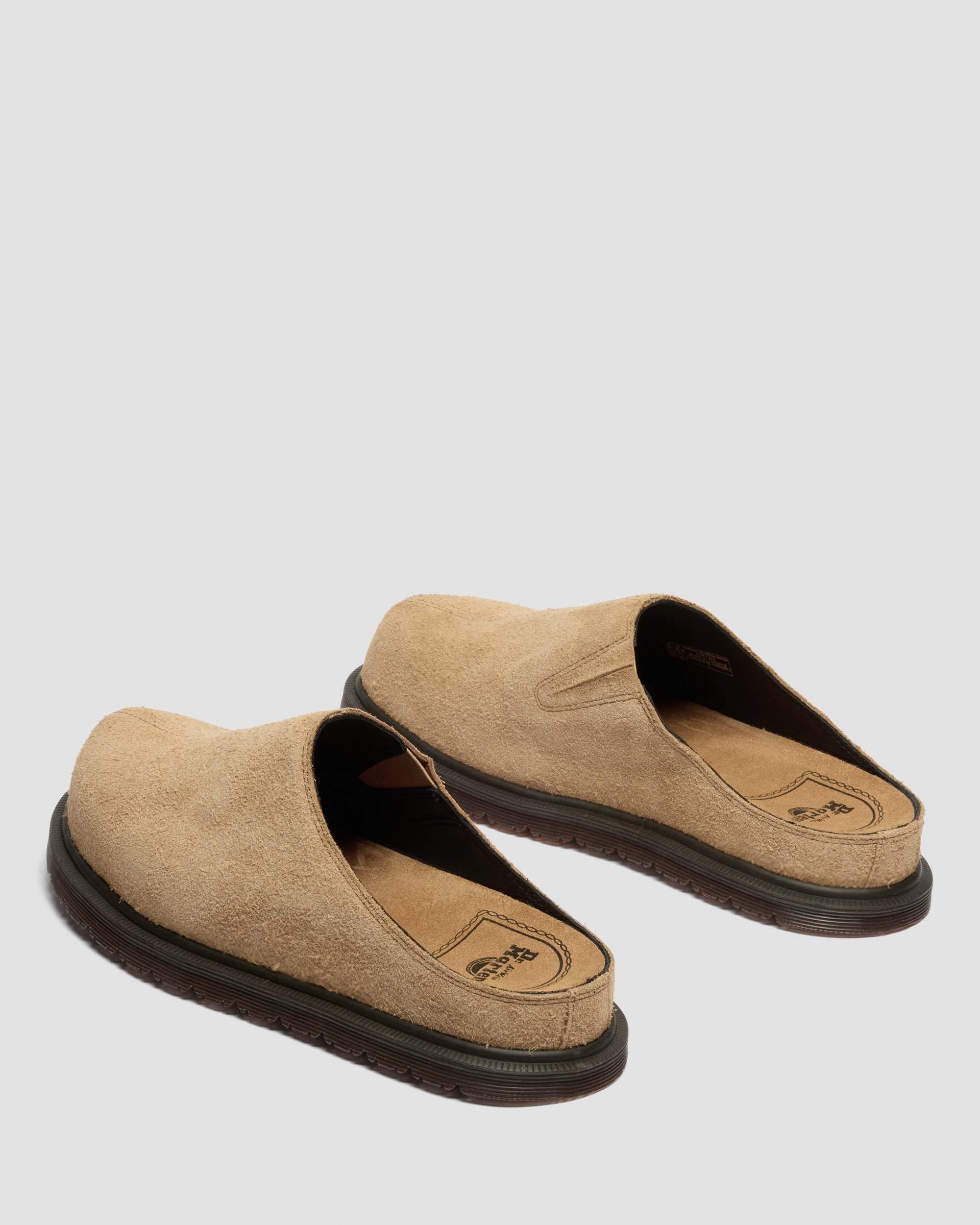 San Hairy Suede Mules in Savannah Tan