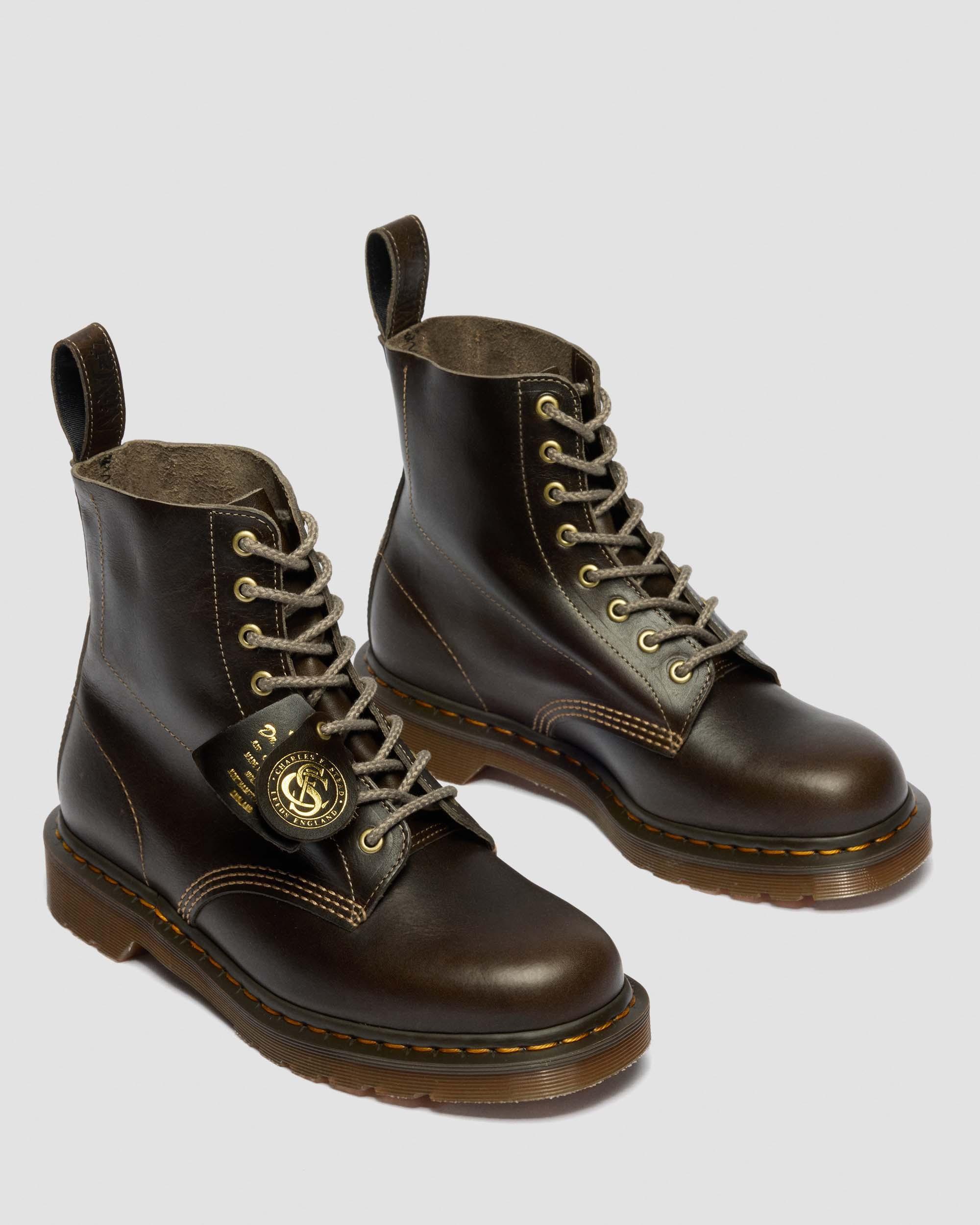 1460 Classic Calf Leather Boots in Sepia Grey