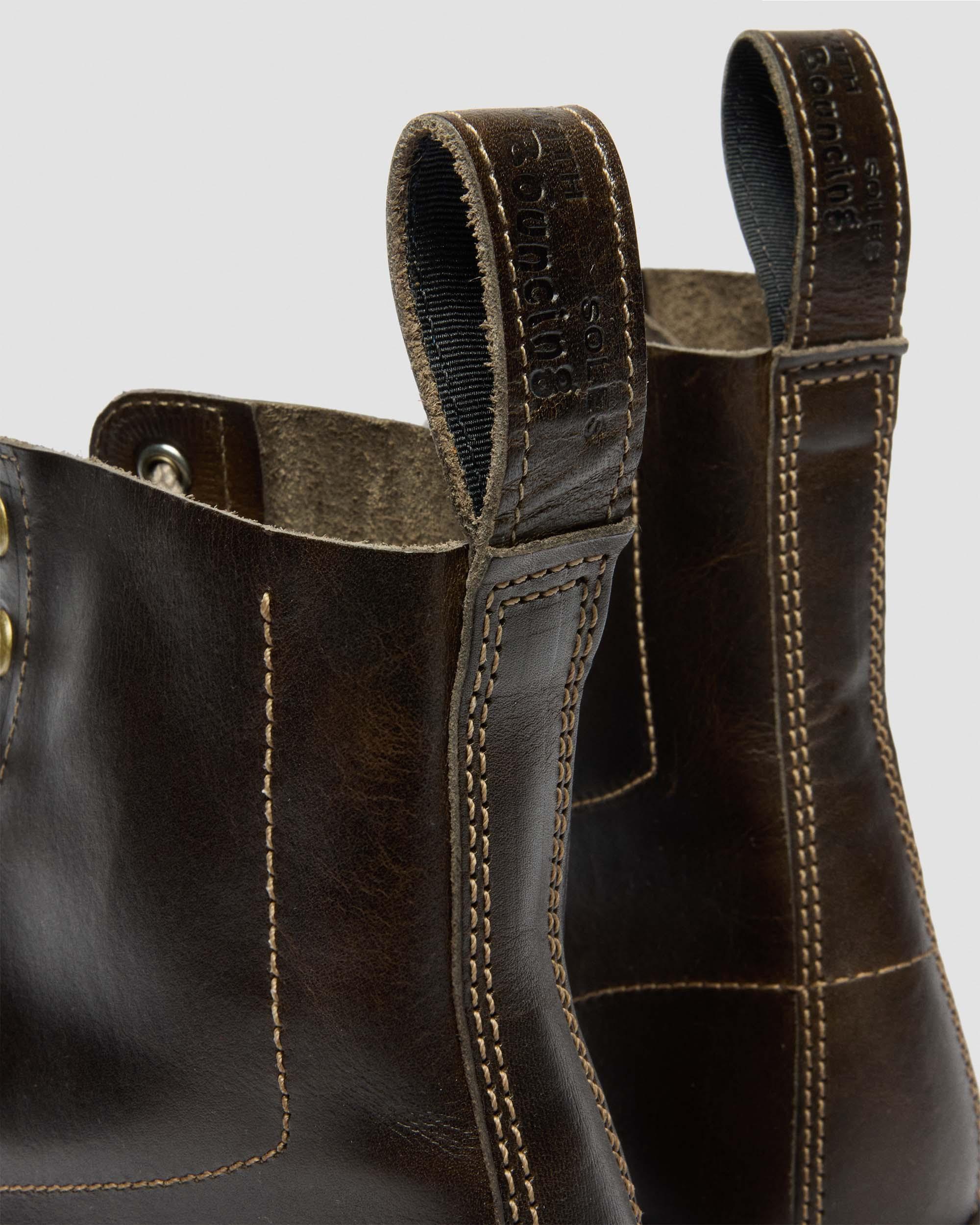 1460 Classic Calf Leather Boots in Sepia Grey