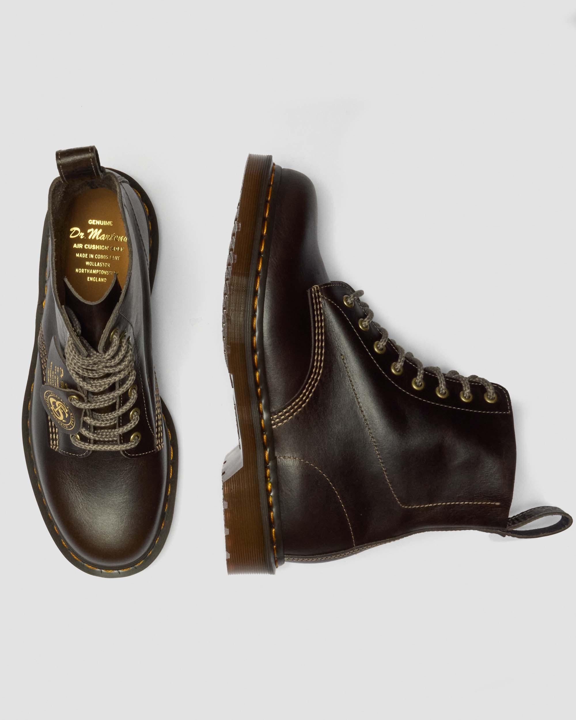 1460 Classic Calf Leather Boots in Sepia Grey