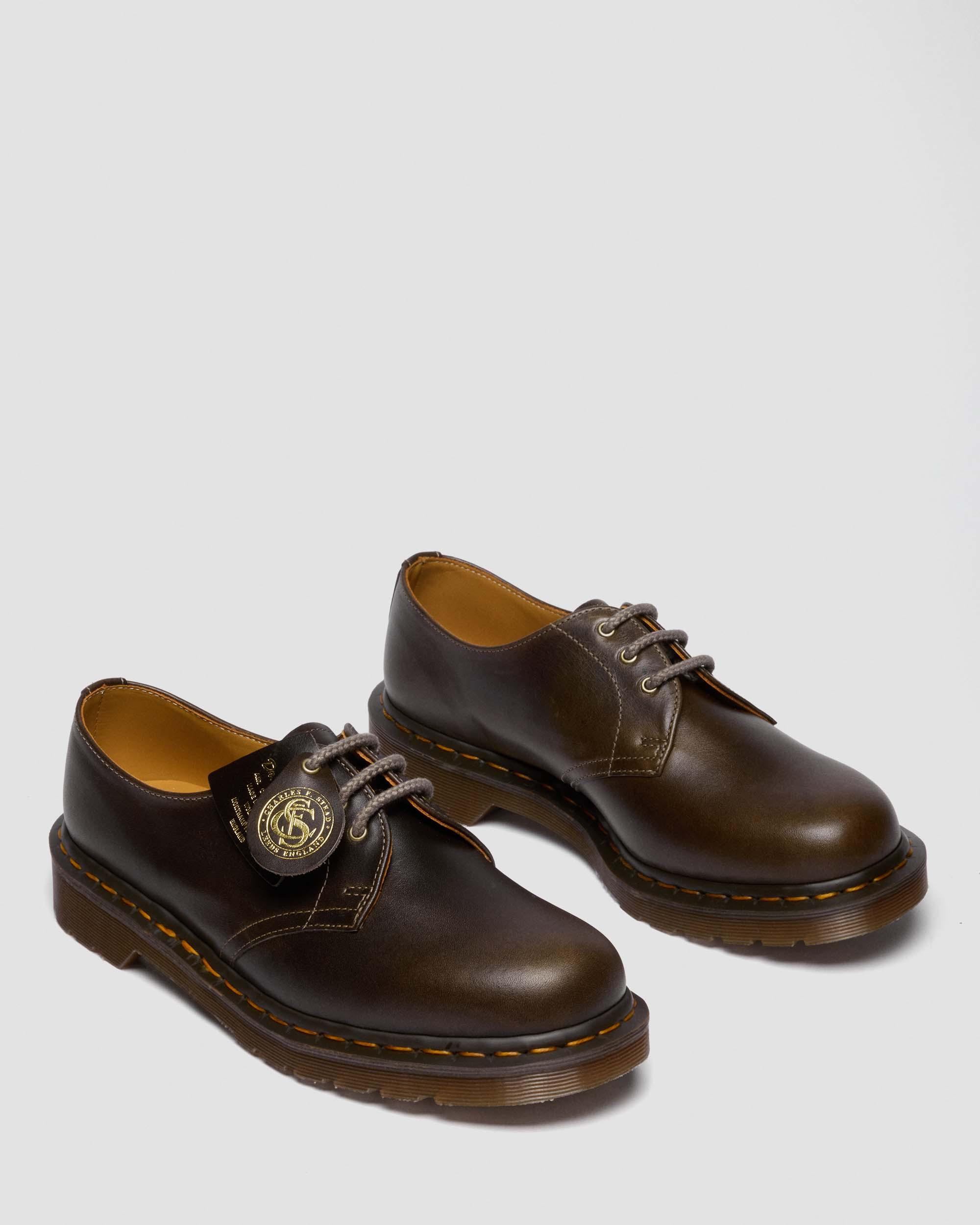 1461 Classic Calf Leather Shoes in Sepia Grey