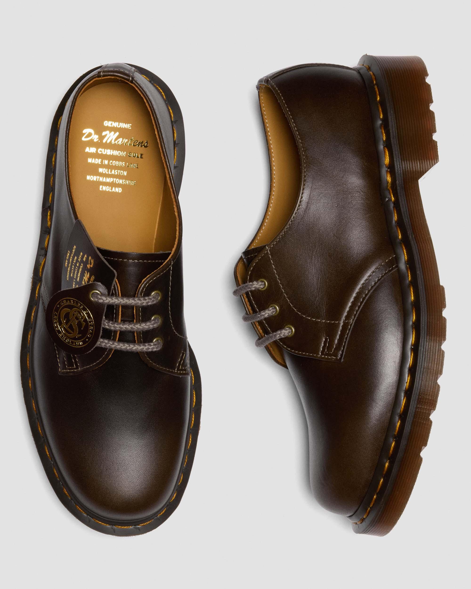 1461 Classic Calf Leather Shoes in Sepia Grey
