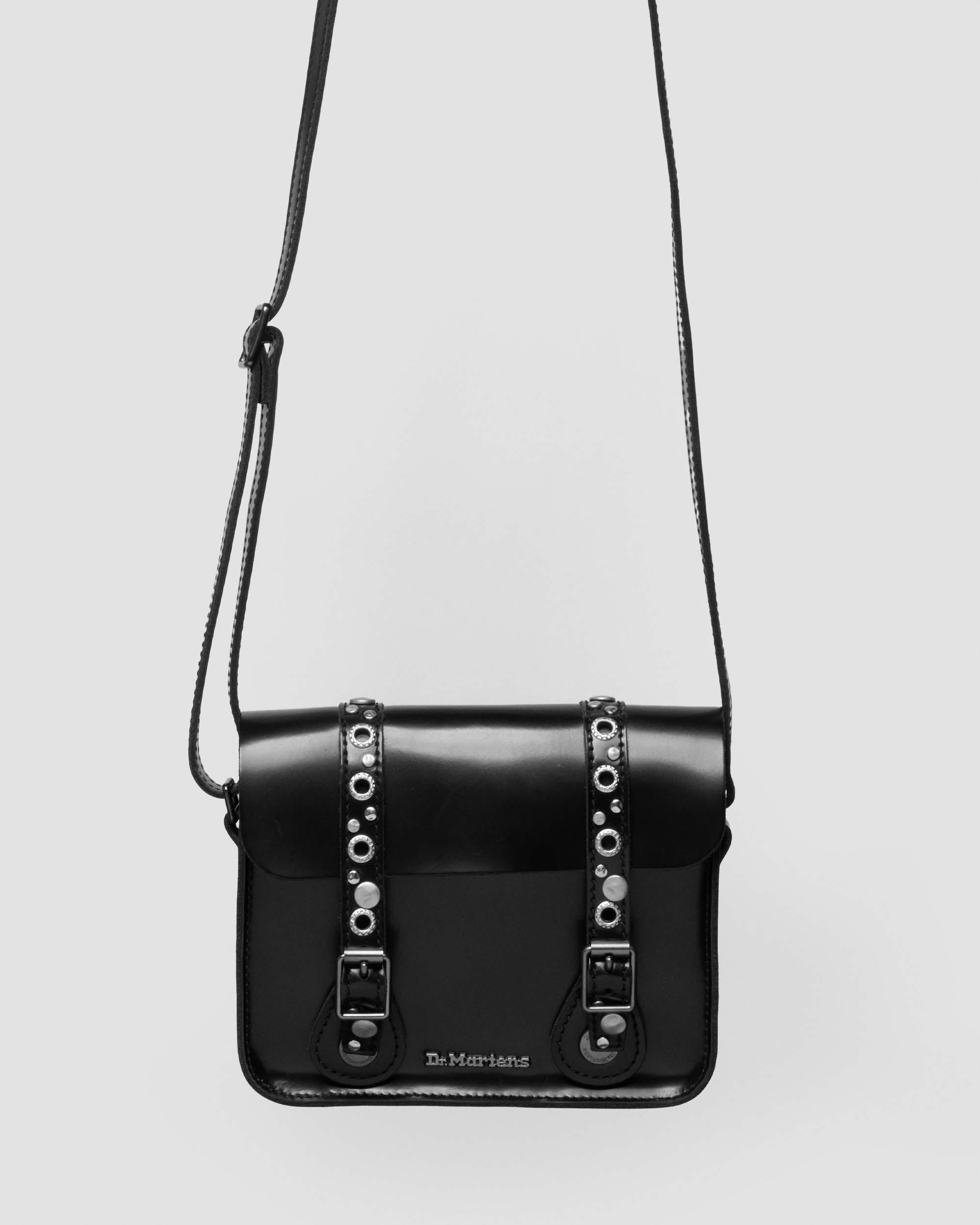 7 Inch Studded Leather Satchel in BLACK | Dr. Martens™