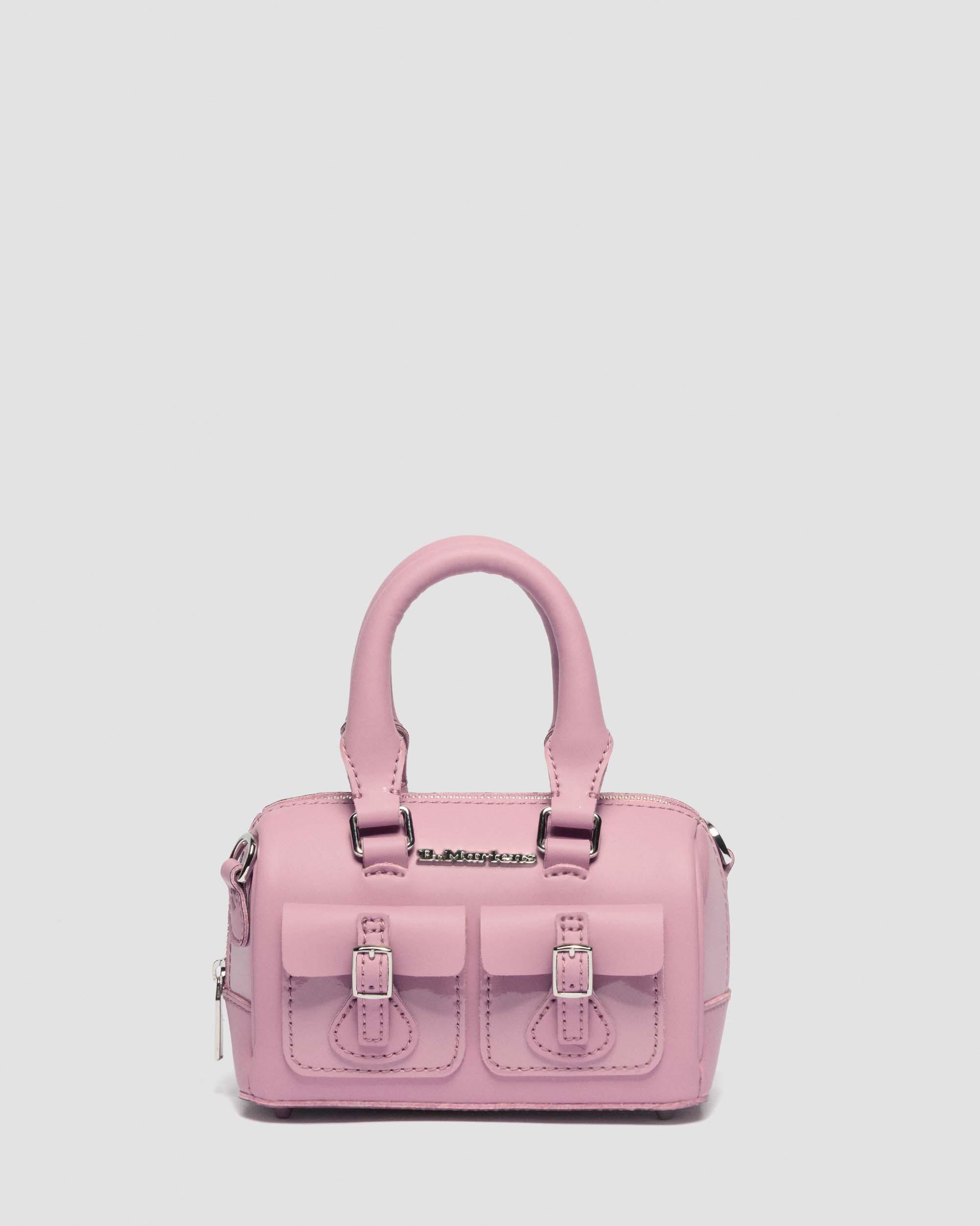 Mini Top Handle Patent Leather Bag in DUSTY ROSE