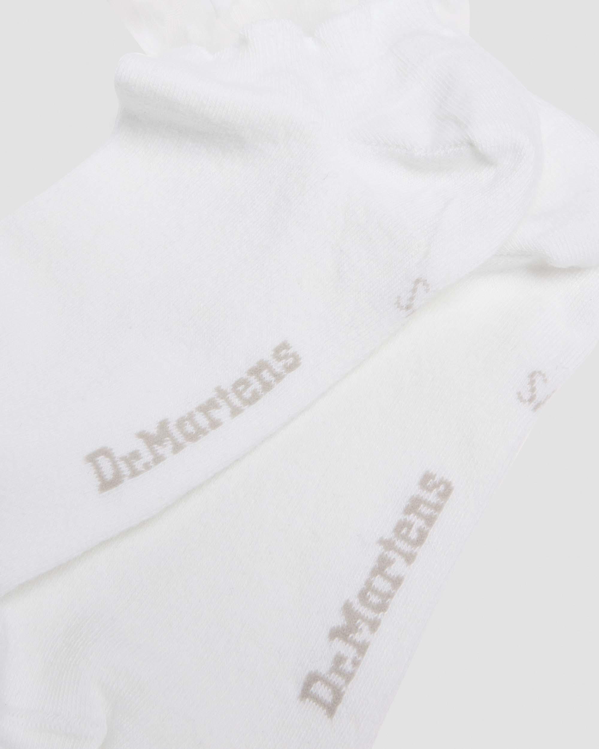 Kurze Mesh Bio-Baumwoll Socken mit Herzen in Weiß