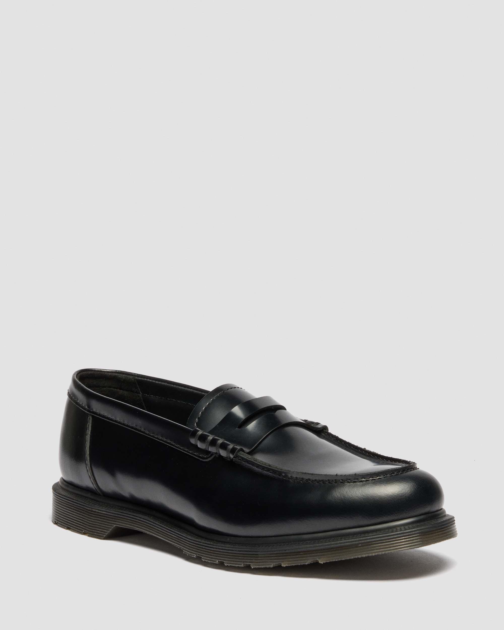 Adrian Made in England Quilon Leather Tassel Loafers in Black | Dr