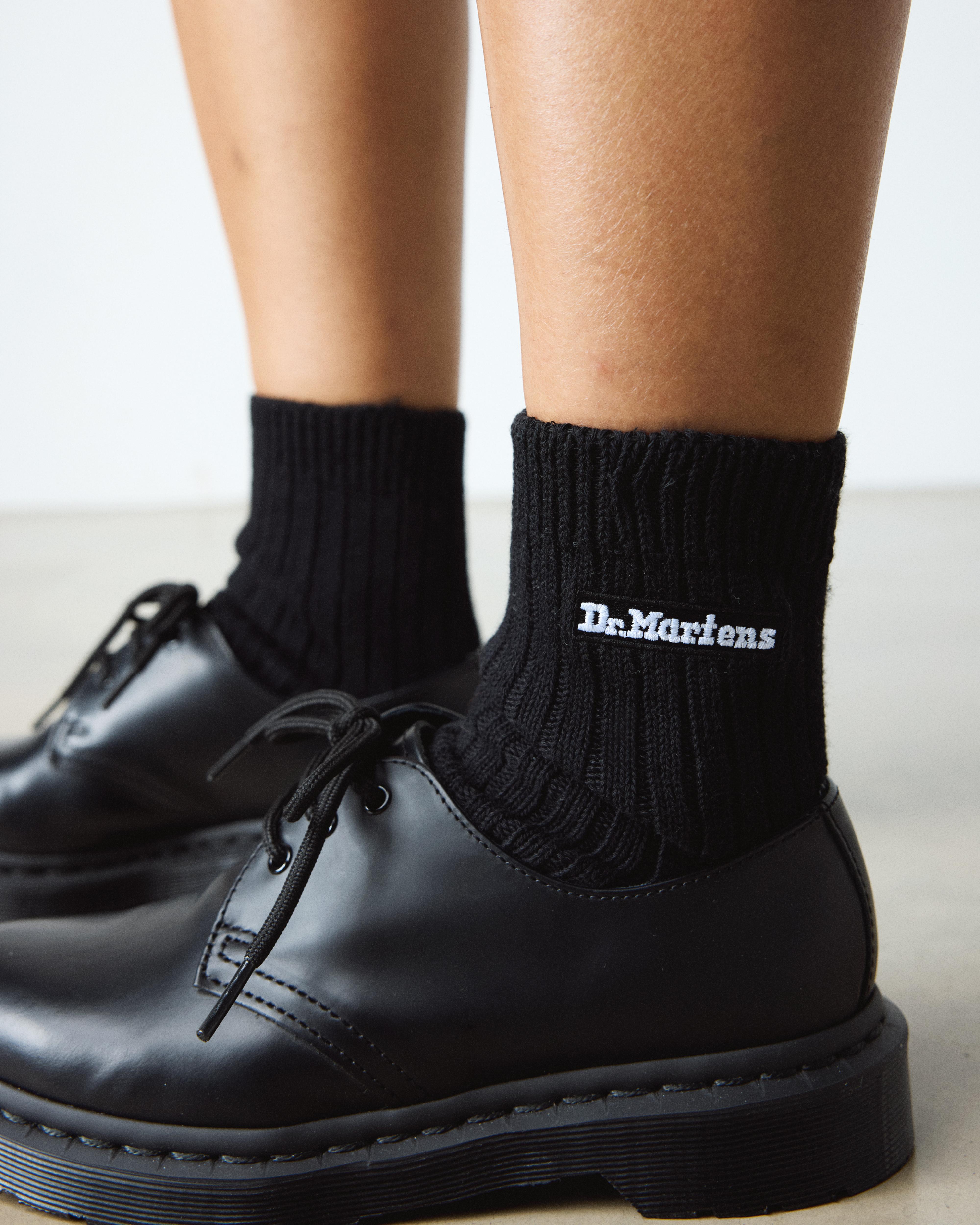 Korte Sokken van Biologische Katoenmix met Athletisch Logo in Zwart