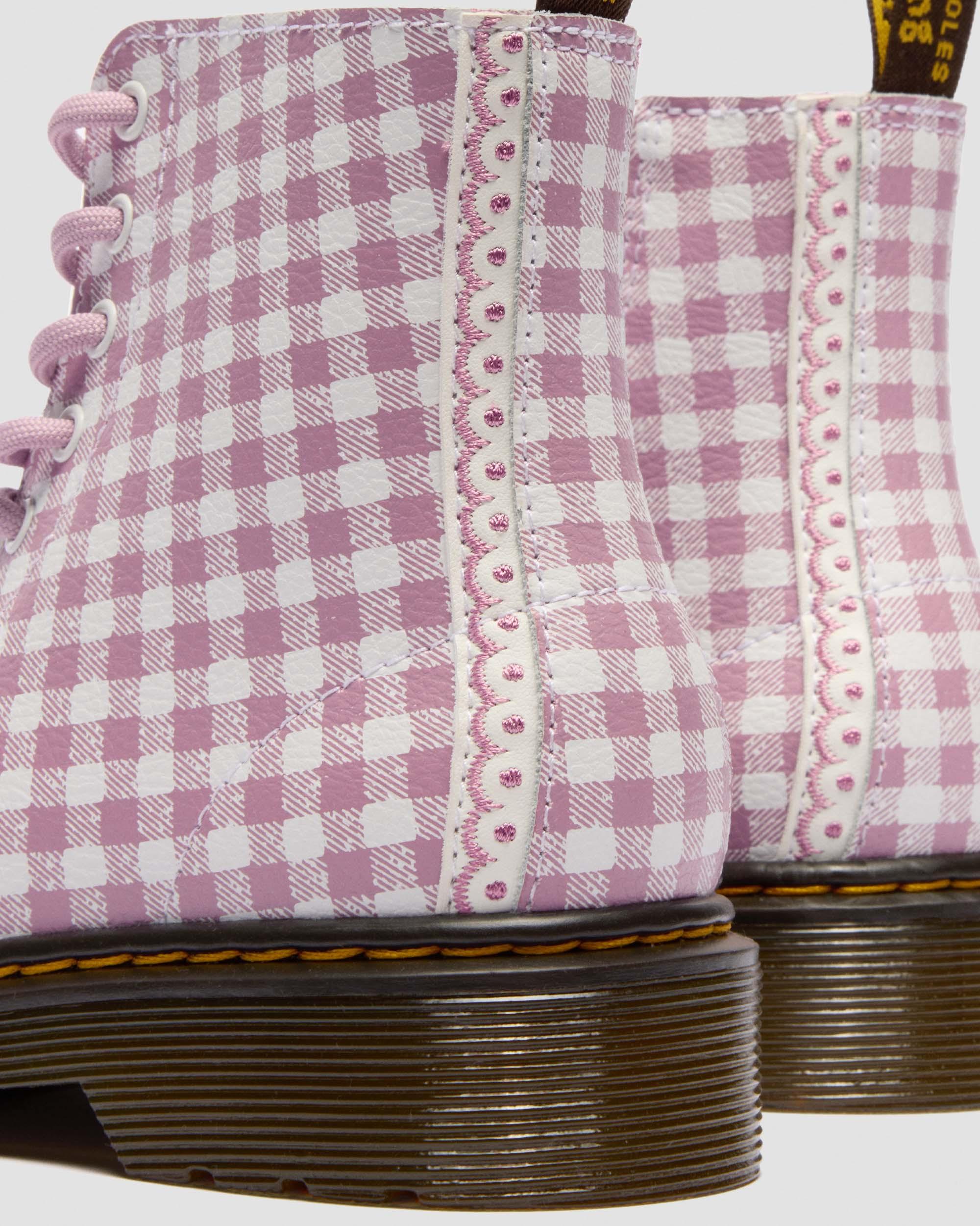 Junior 1460 Gingham Leather Boots