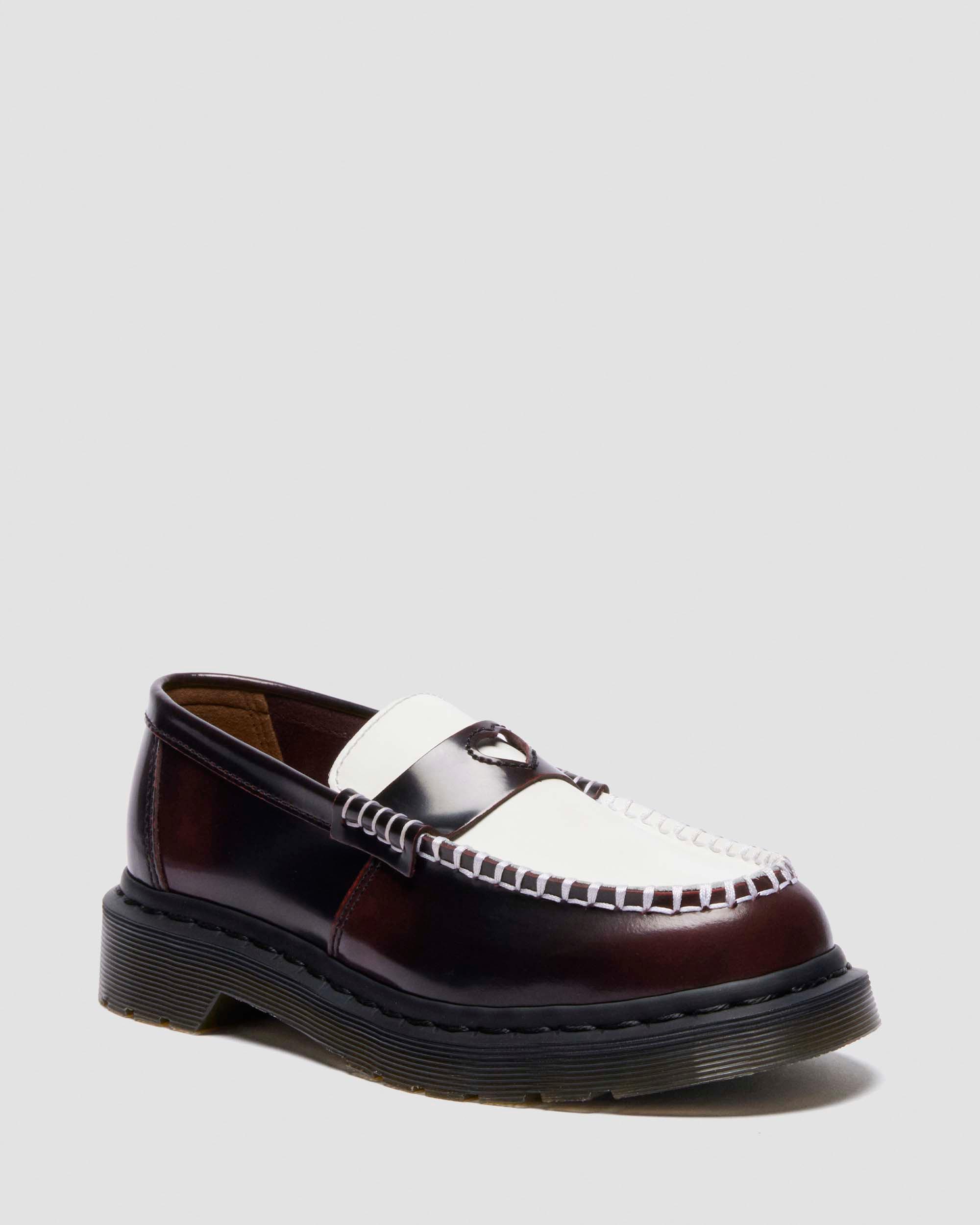 PENTON HEART-LOAFERS I TOFARVET RUB-OFF LÆDER