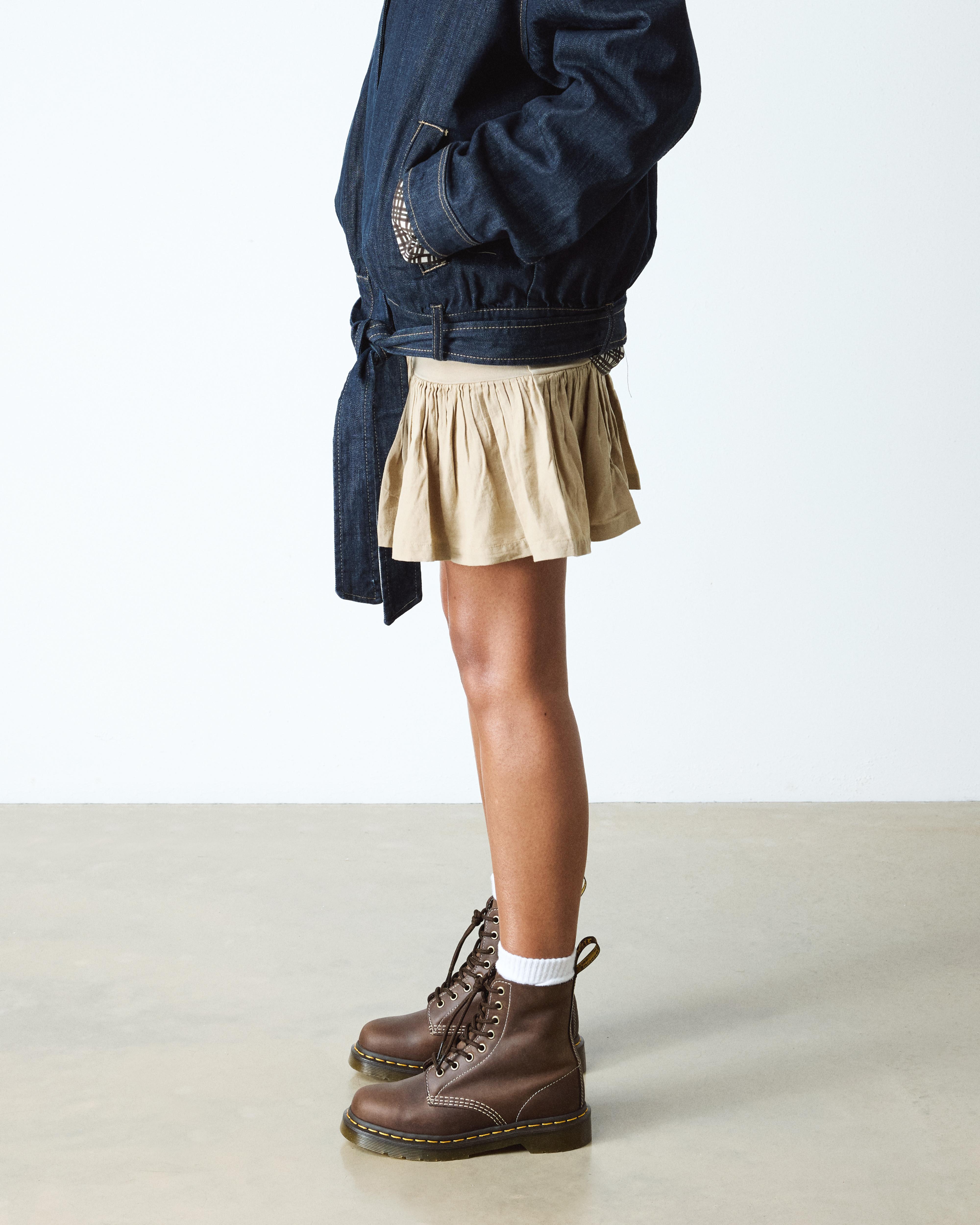 1460-snørestøvler i Wyoming-læder in Mørkebrun