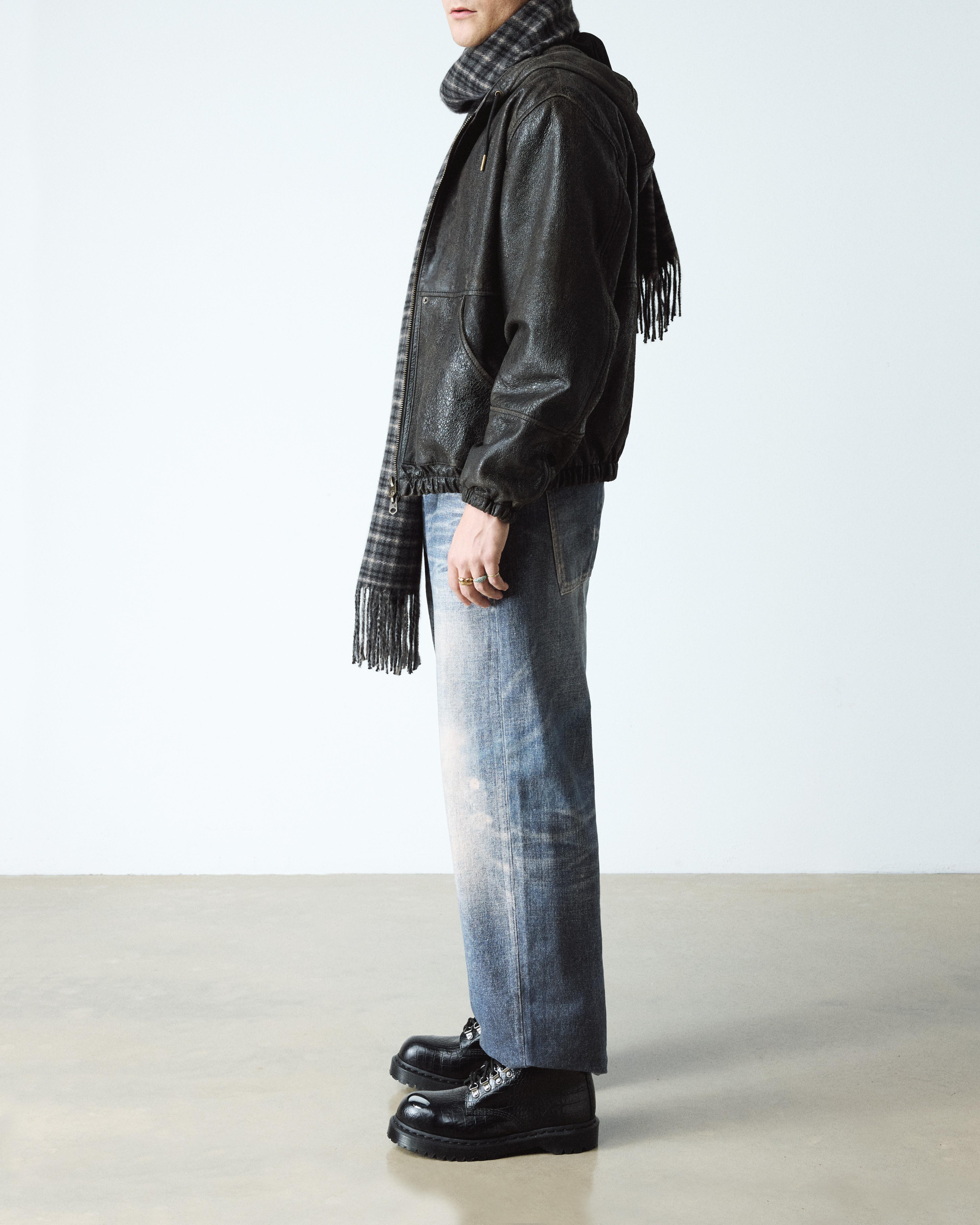 1460 PASCAL BEX STEEL TOE LEATHER BOOTS in Noir