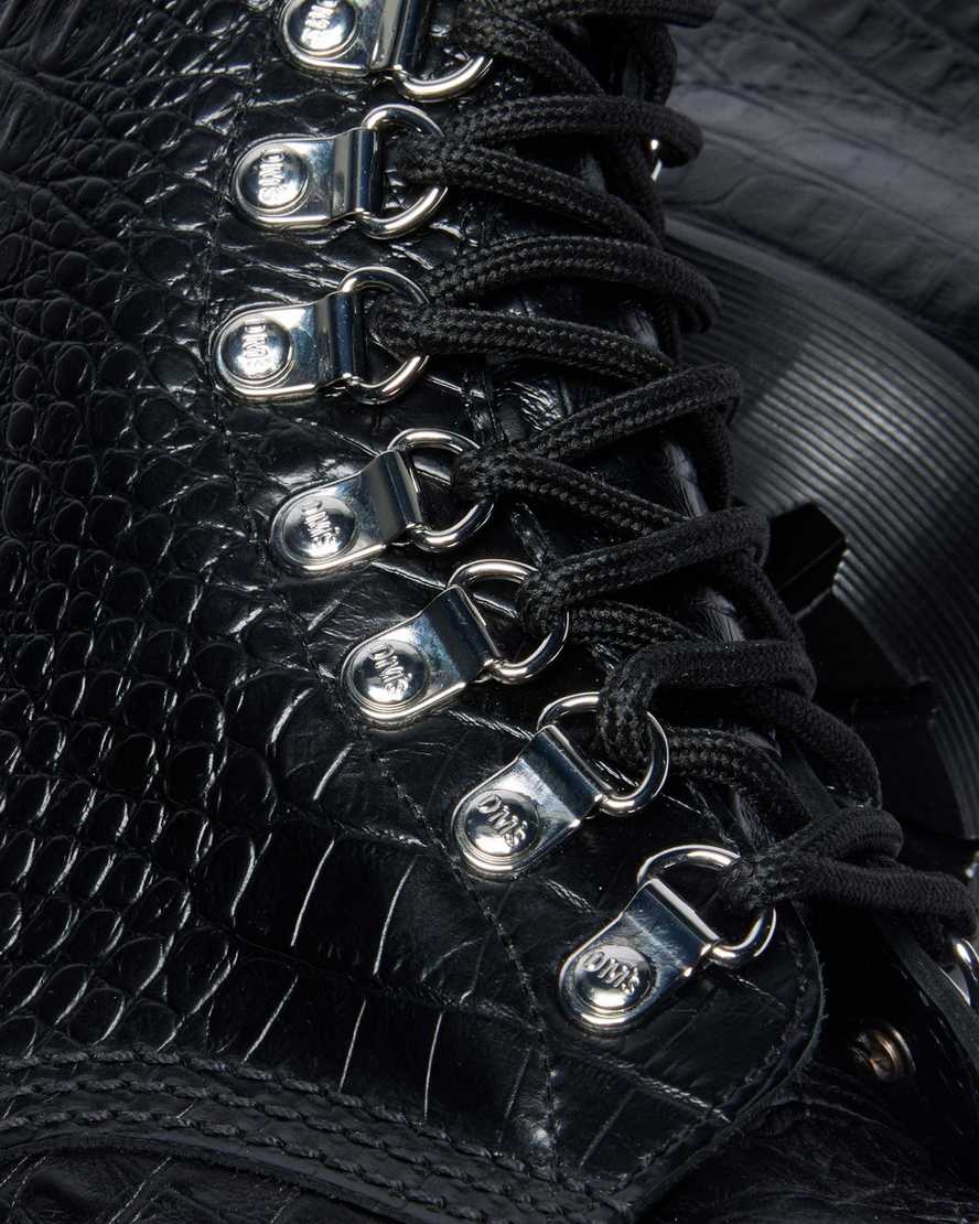 Dr. Martens 1460 Pascal Bex Steel Toe Leather Boots In Black