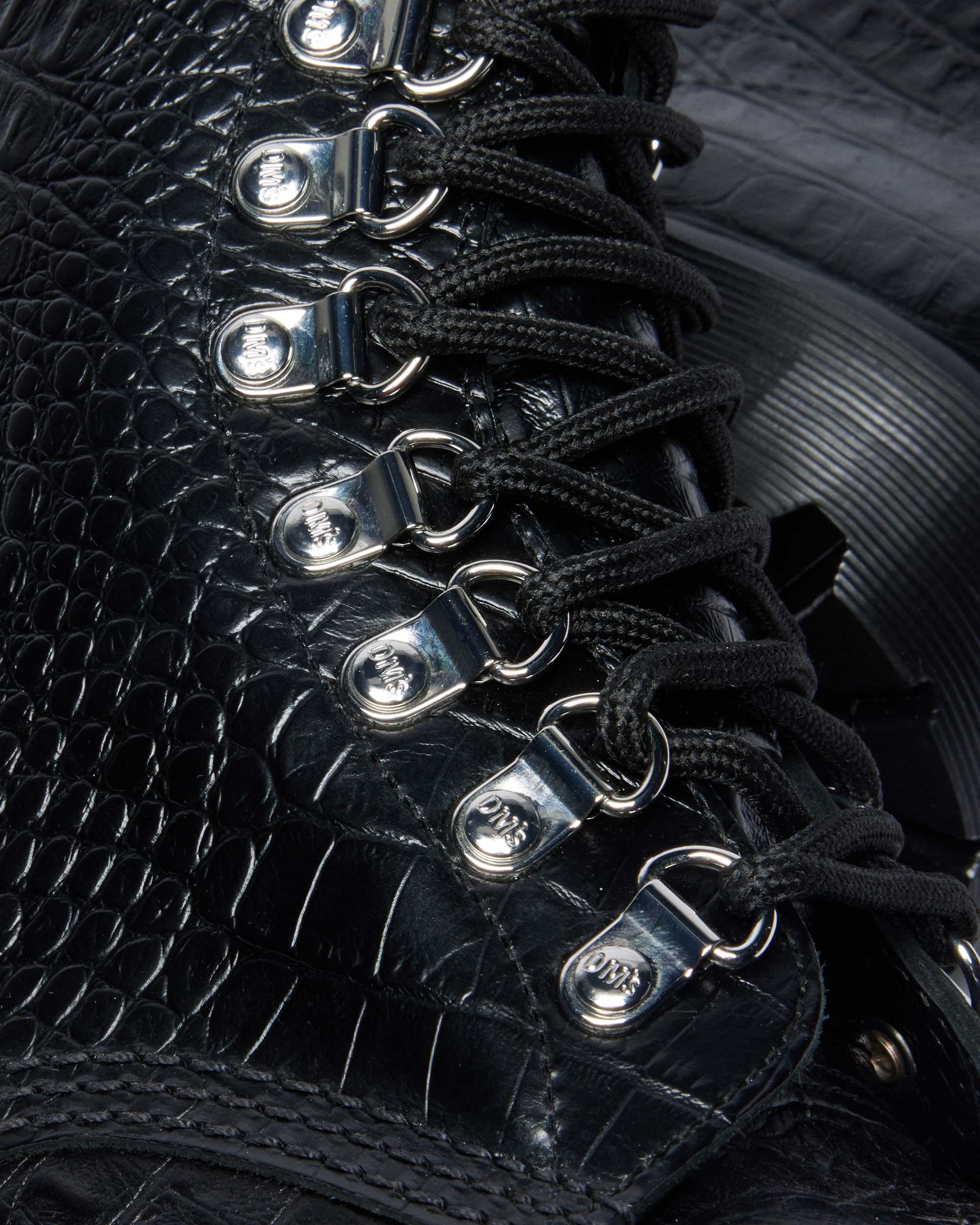 1460 PASCAL BEX STEEL TOE LEATHER BOOTS in Noir