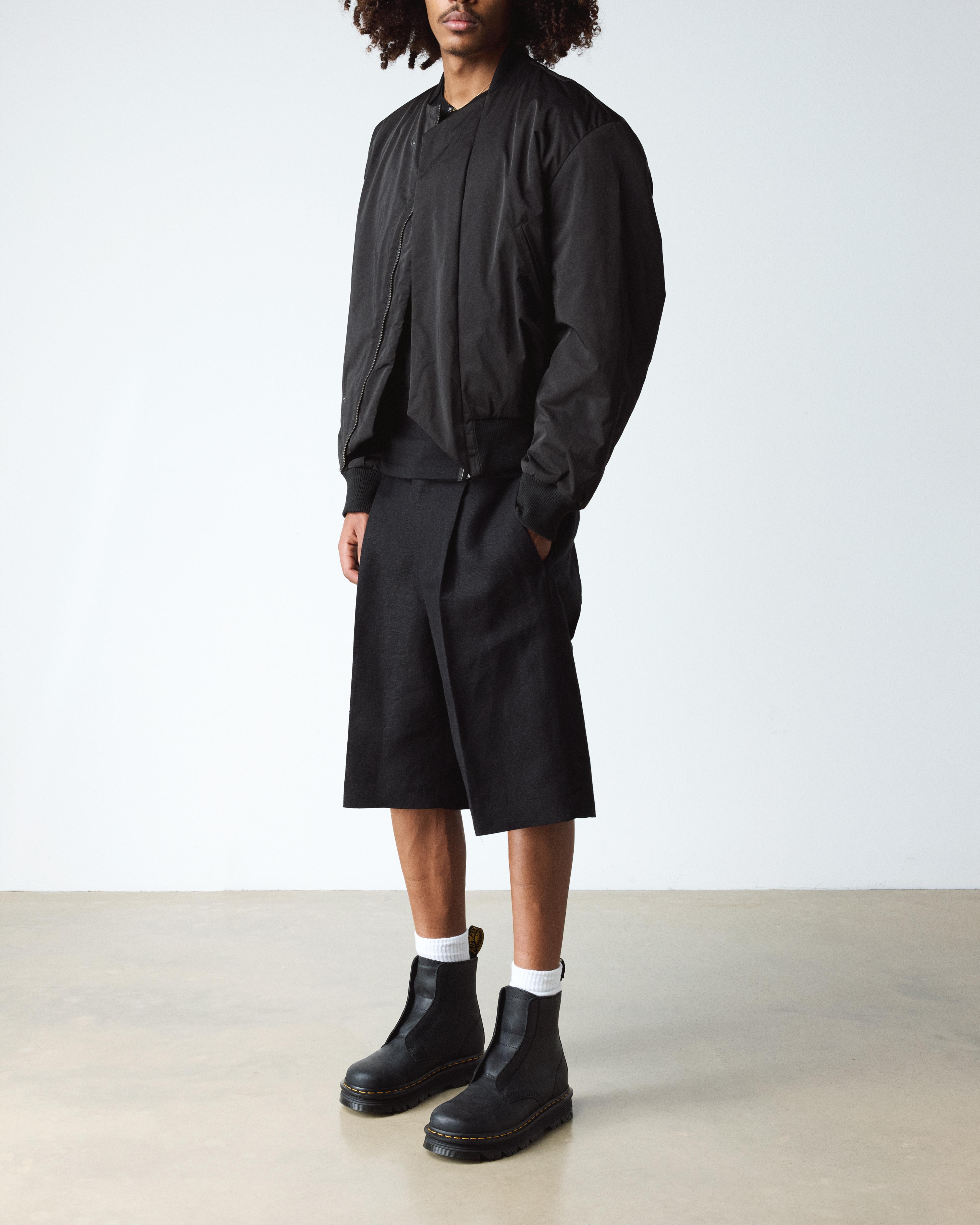 Musta Zebzag Laceless Slip On-Nahkamaiharit