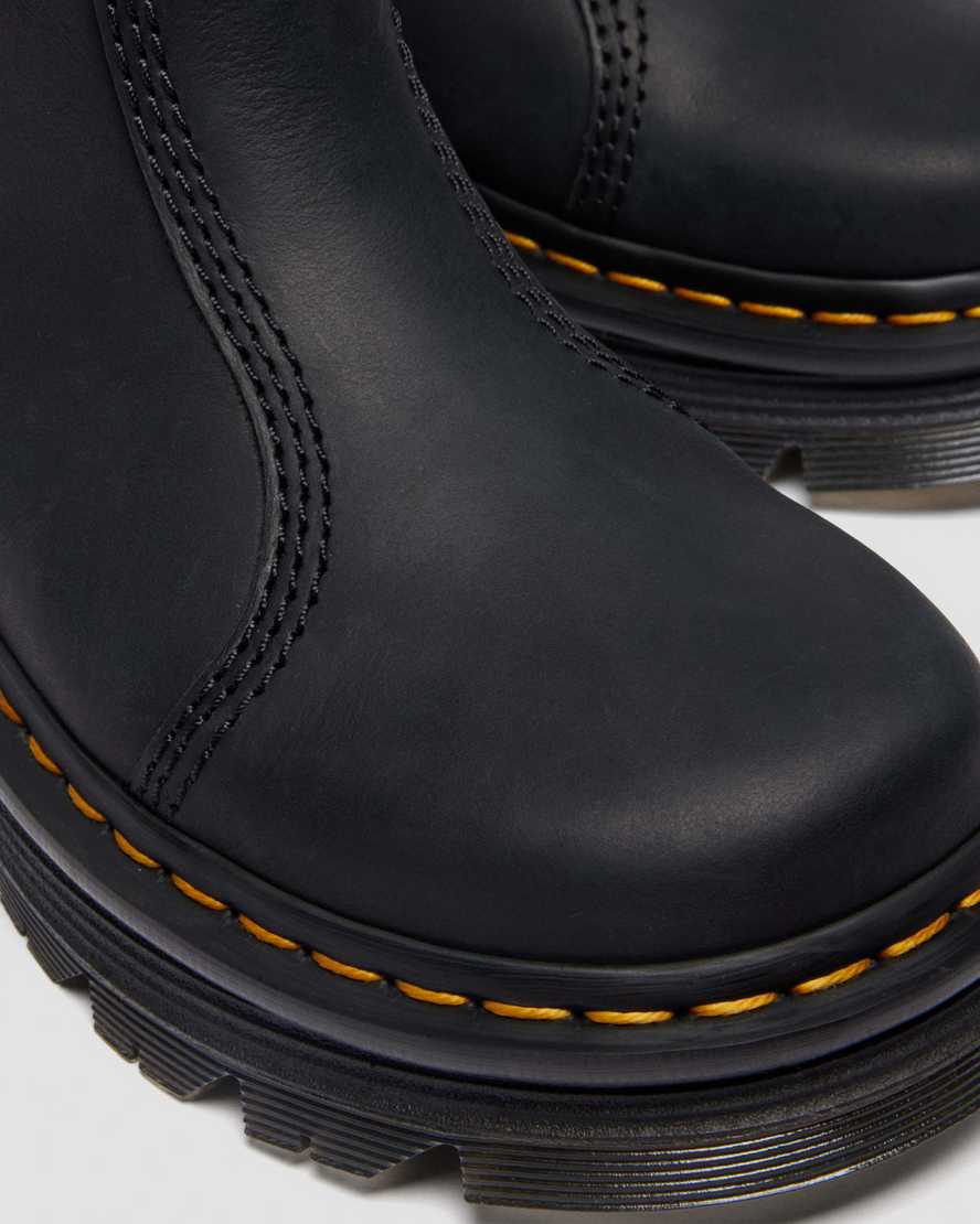 Dr. Martens' Zebzag Rigger Slip On Leather Boots In Multi