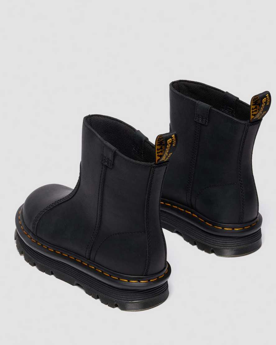 Dr. Martens' Zebzag Rigger Slip On Leather Boots In Multi