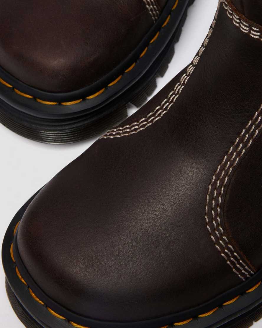 Dr. Martens' Zebzag Rigger Slip On Leather Boots In Multi