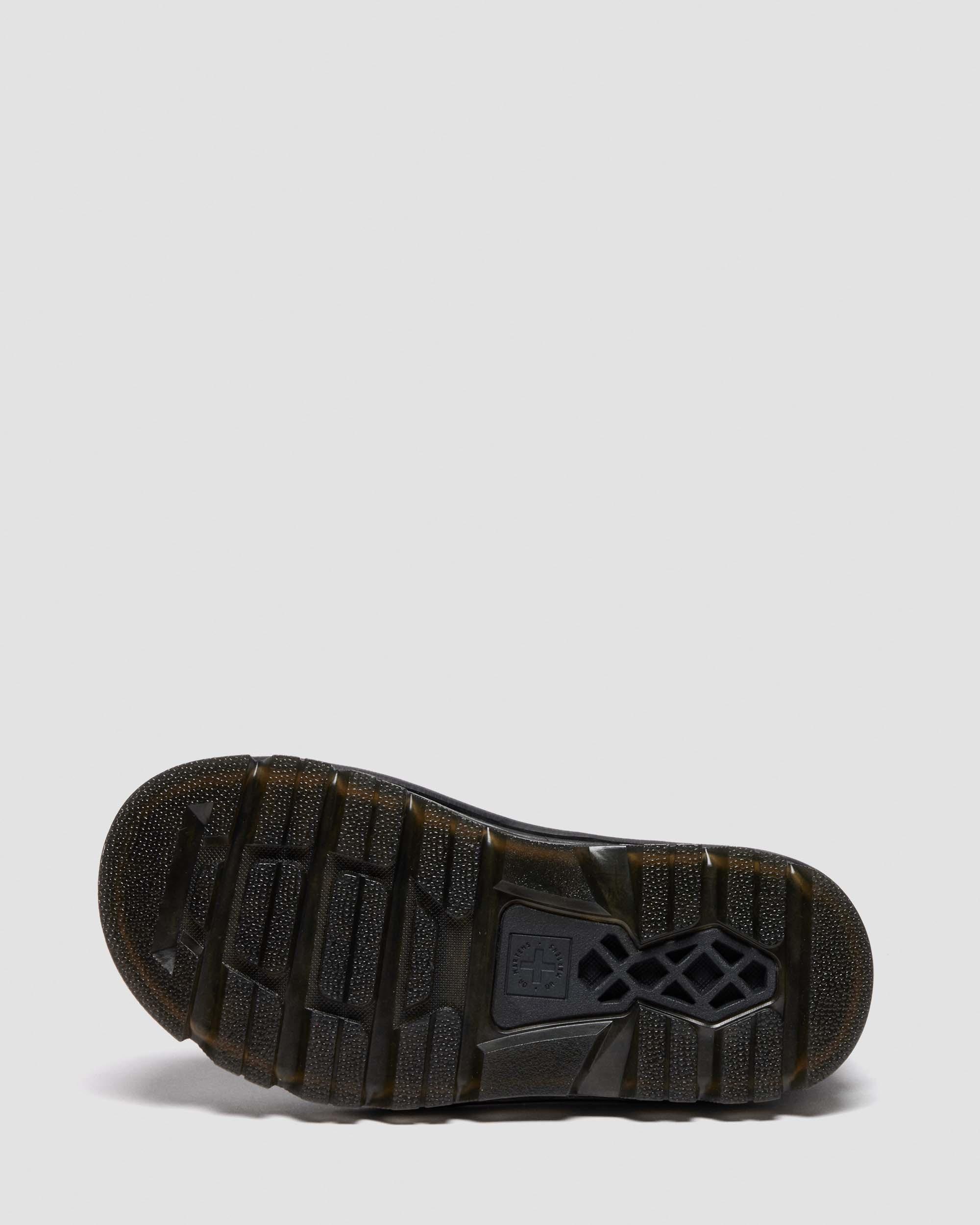 Zebzag Rigger Slip On Leather Boots in Dark Brown