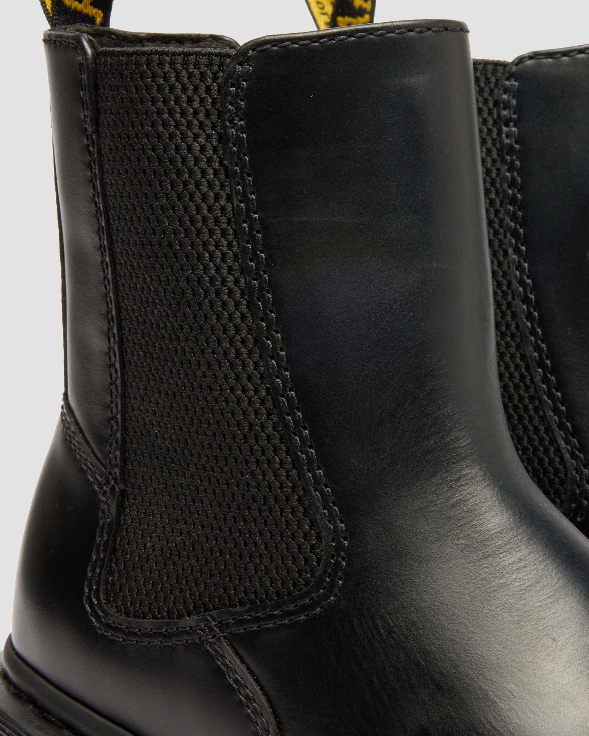 Alderstone Orleans Leather Chelsea Boots in Black