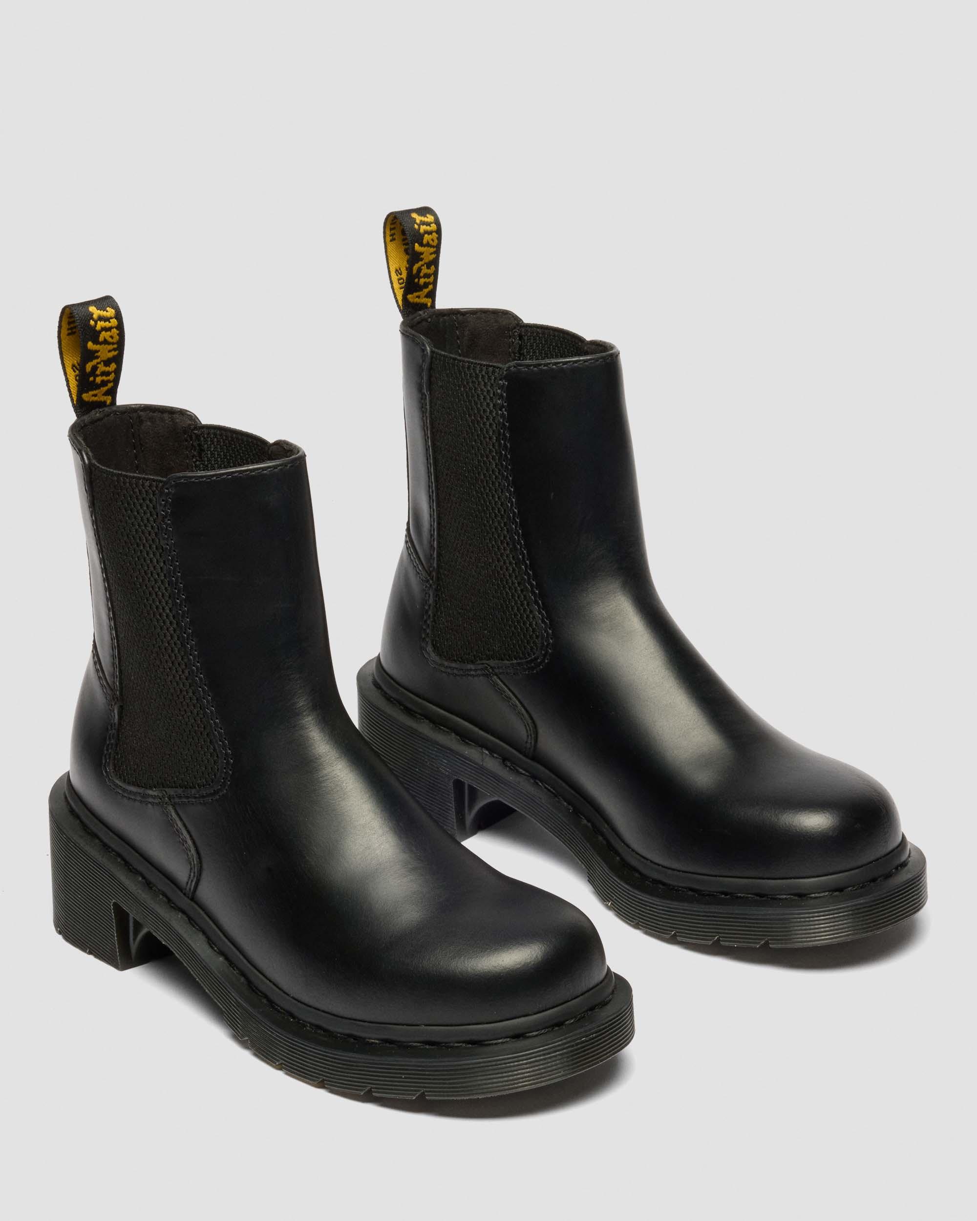 Alderstone Orleans Leather Chelsea Boots in Black
