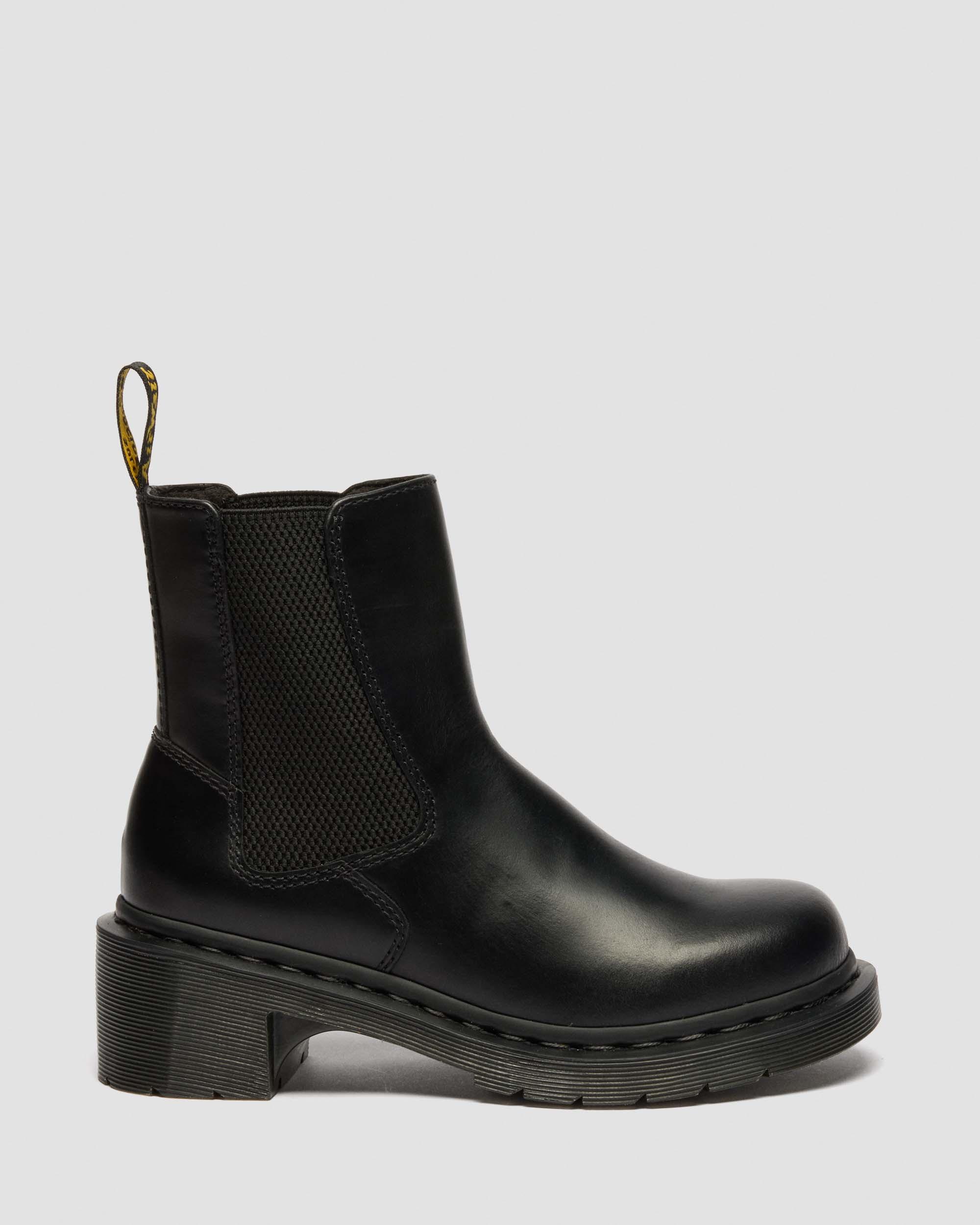 Alderstone Orleans Leather Chelsea Boots in Black