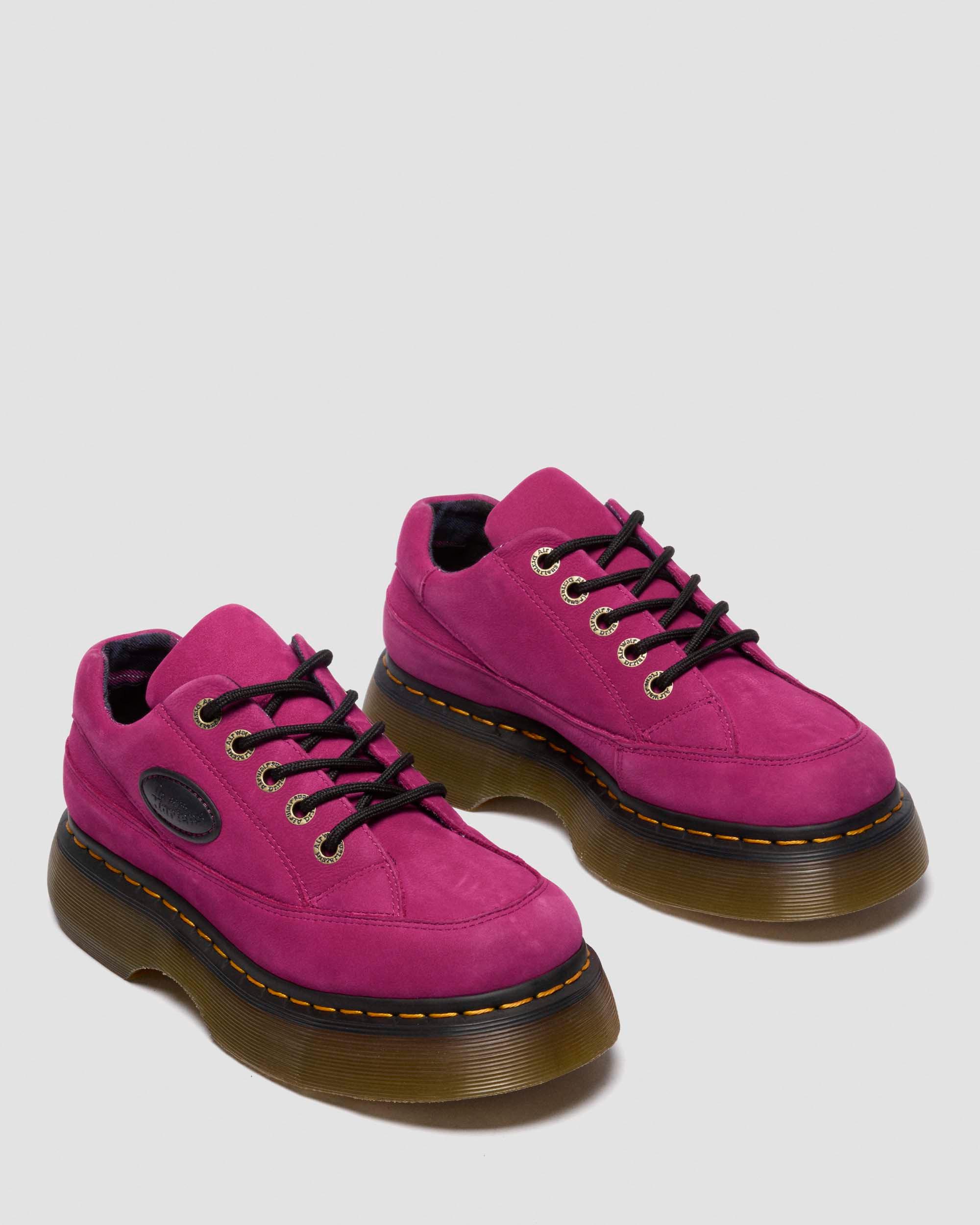 BUZZ 5-EYE MILLED NUBUCK SHOES in Pink