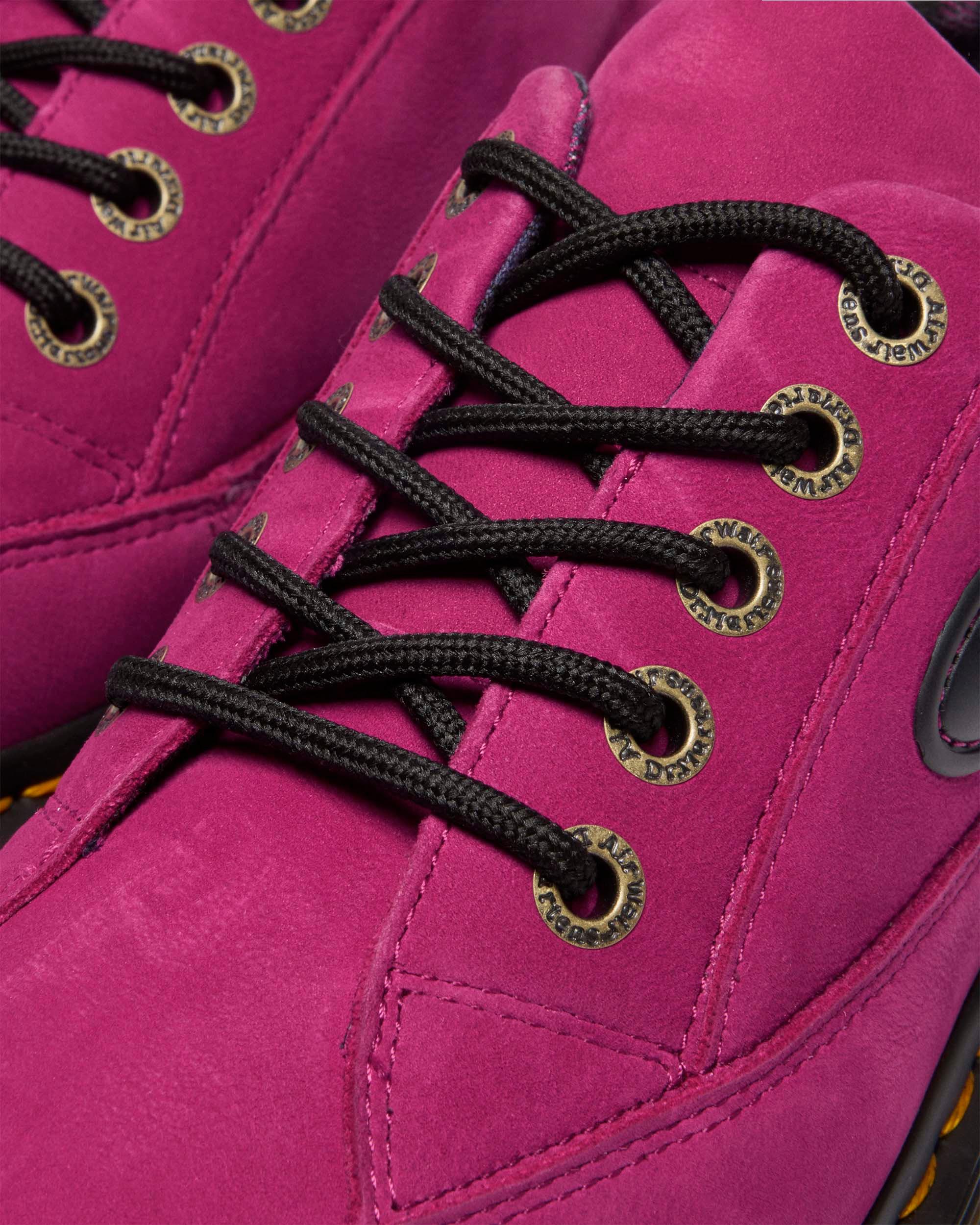 BUZZ 5-EYE MILLED NUBUCK SHOES in Pink