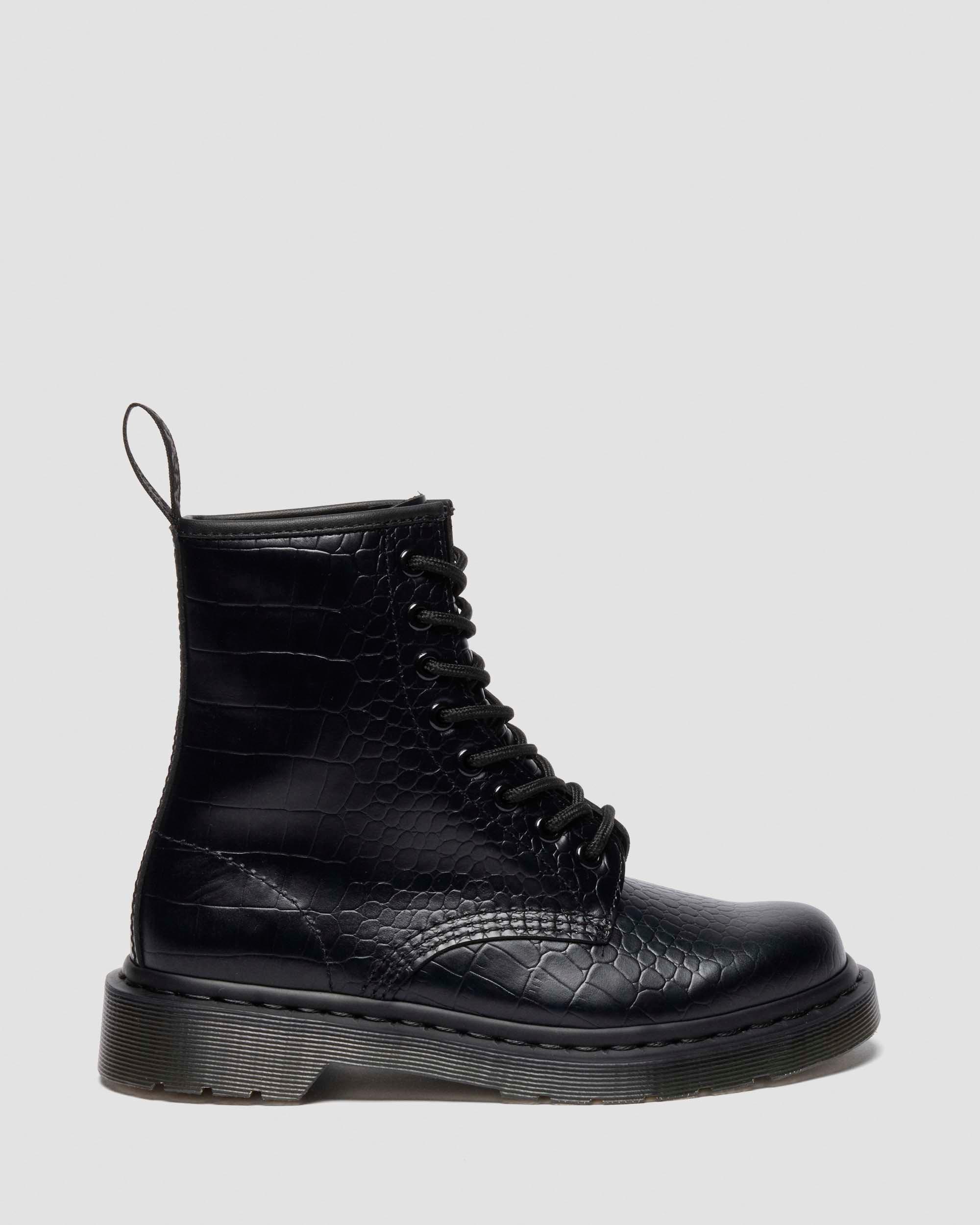 Dr. Martens' 1460 Croco In Black