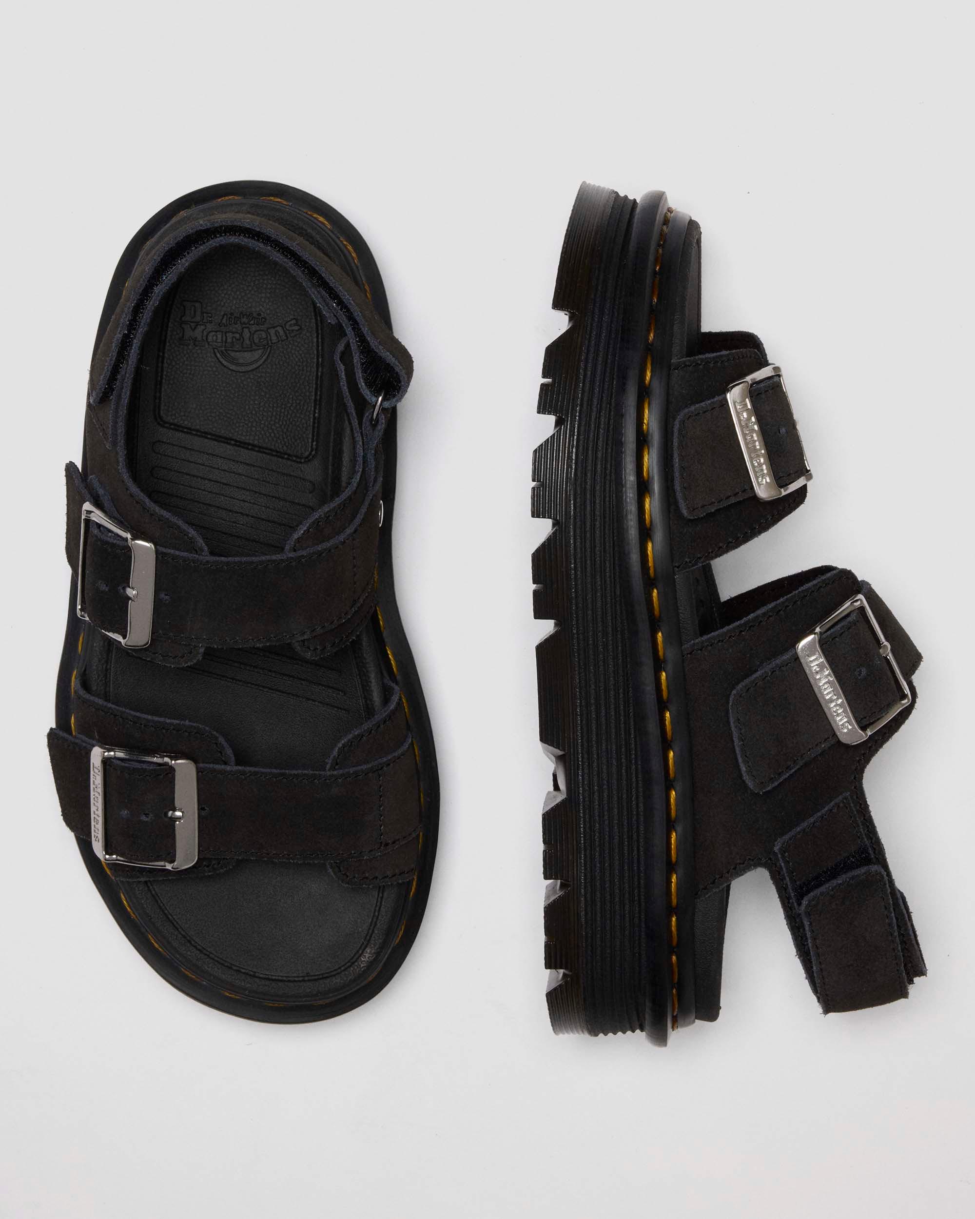 【DR MARTENS】Zebzag Suede Sandals サンダル Zebzag Suede Sandals in Black | Dr. Martens
