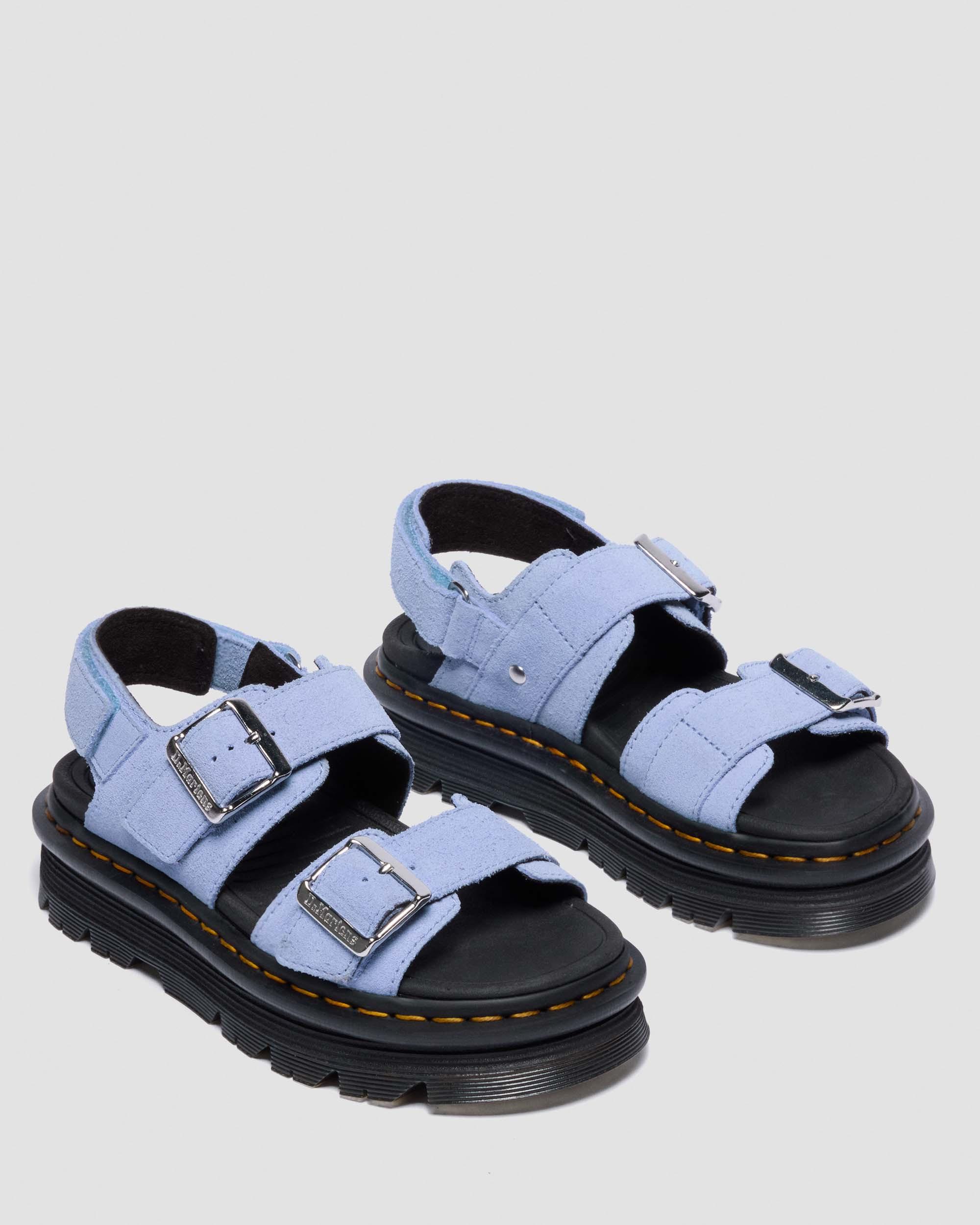 Sandales Zebzag en daim in Bleu bleuet