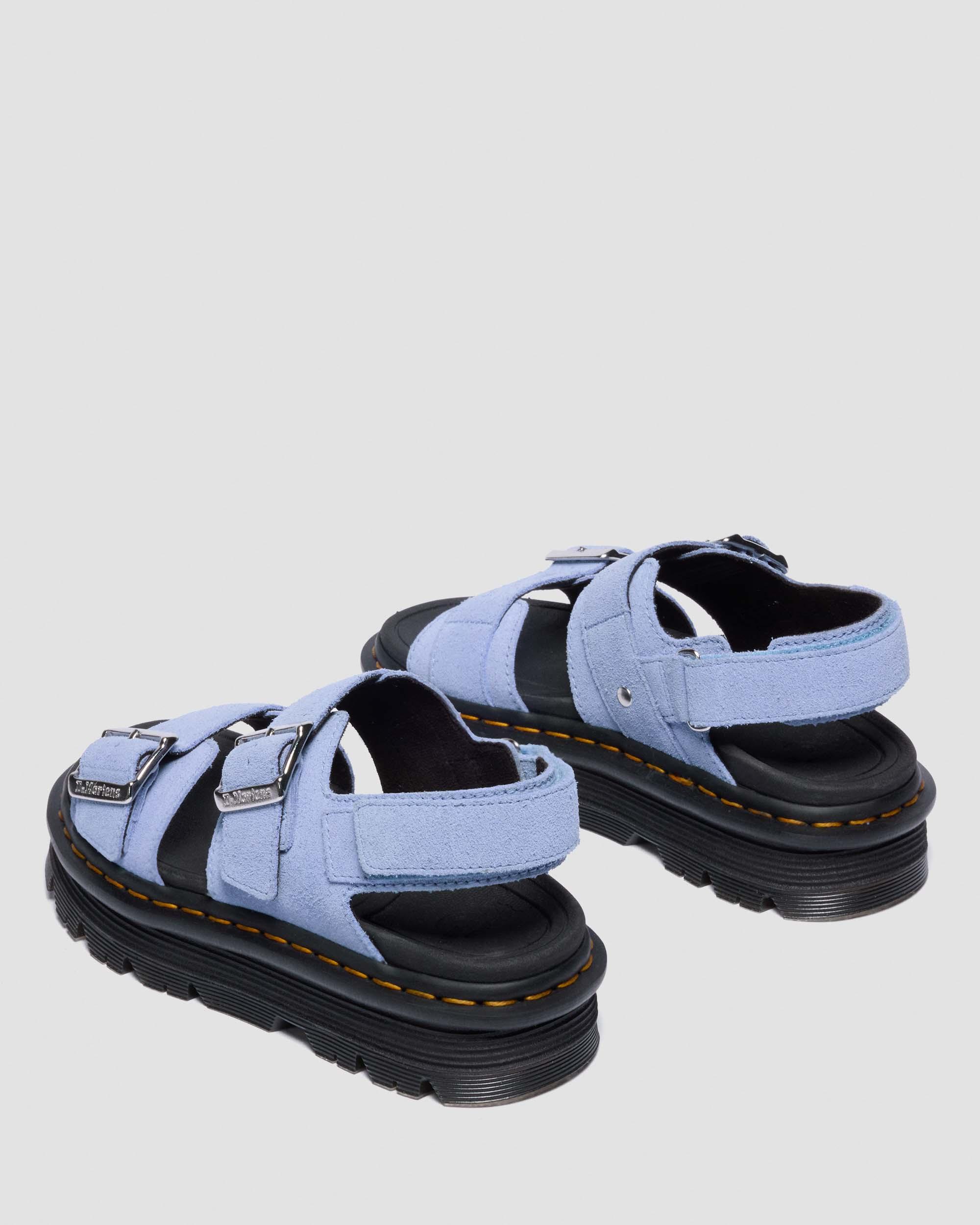 Sandales Zebzag en daim in Bleu bleuet