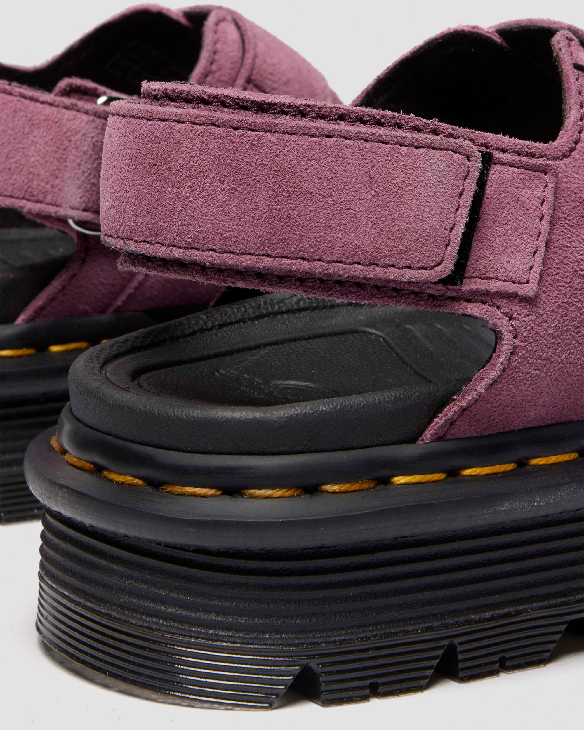 Zebzag Suede Sandals in Purple