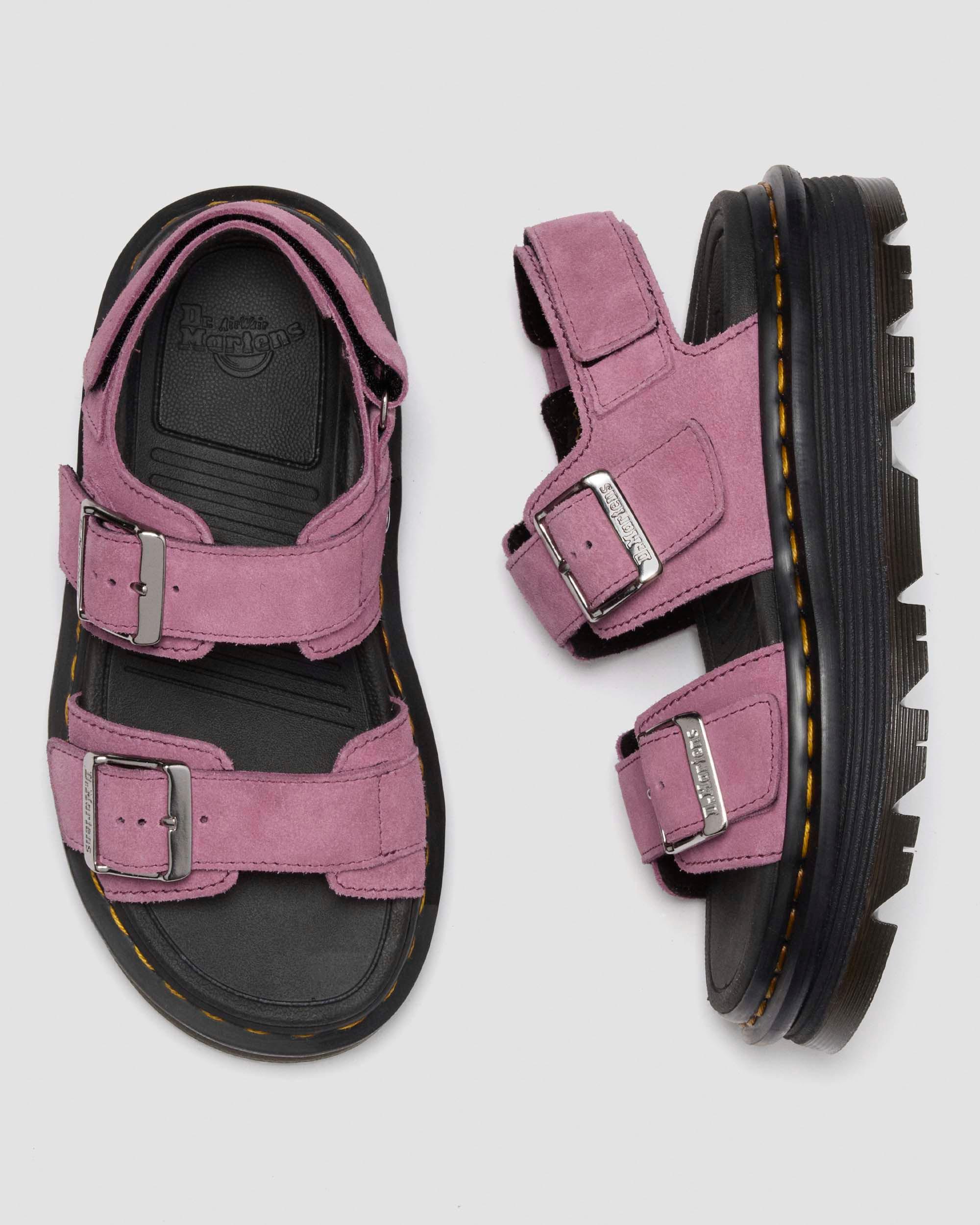 Zebzag Wildleder Sandalen in Lila