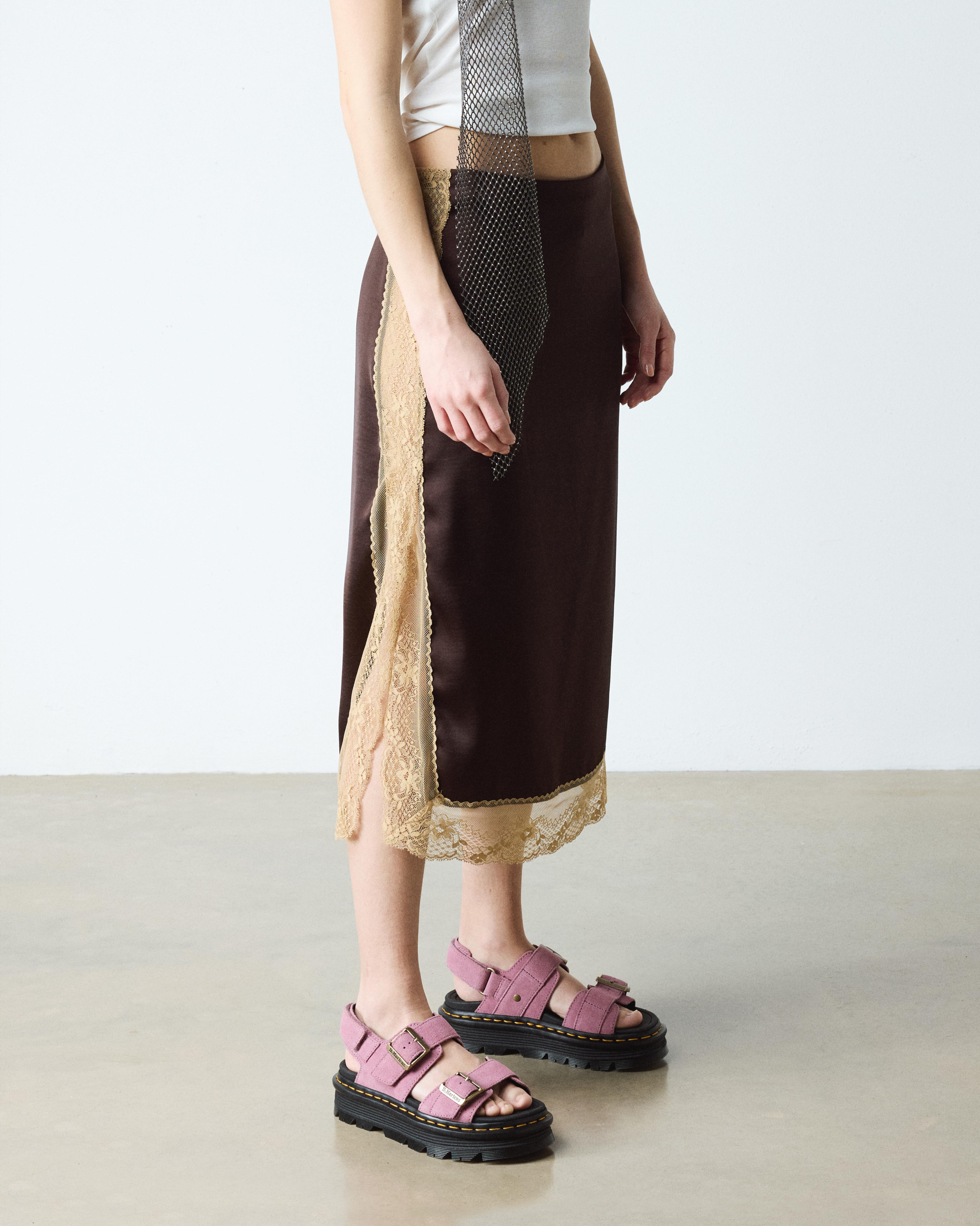 Sandales Zebzag en daim in Rose poudré