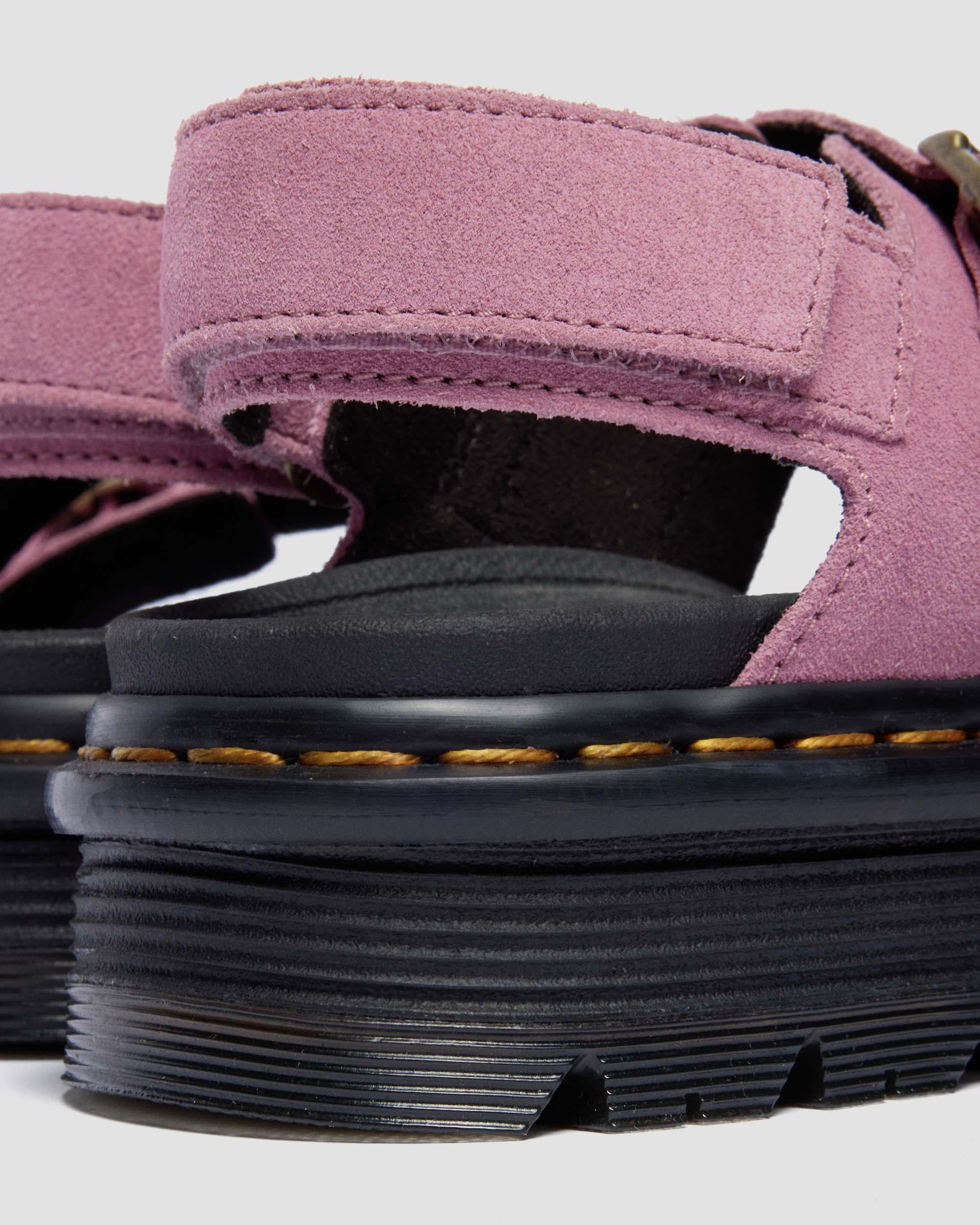 Sandales Zebzag en daim in Rose poudré