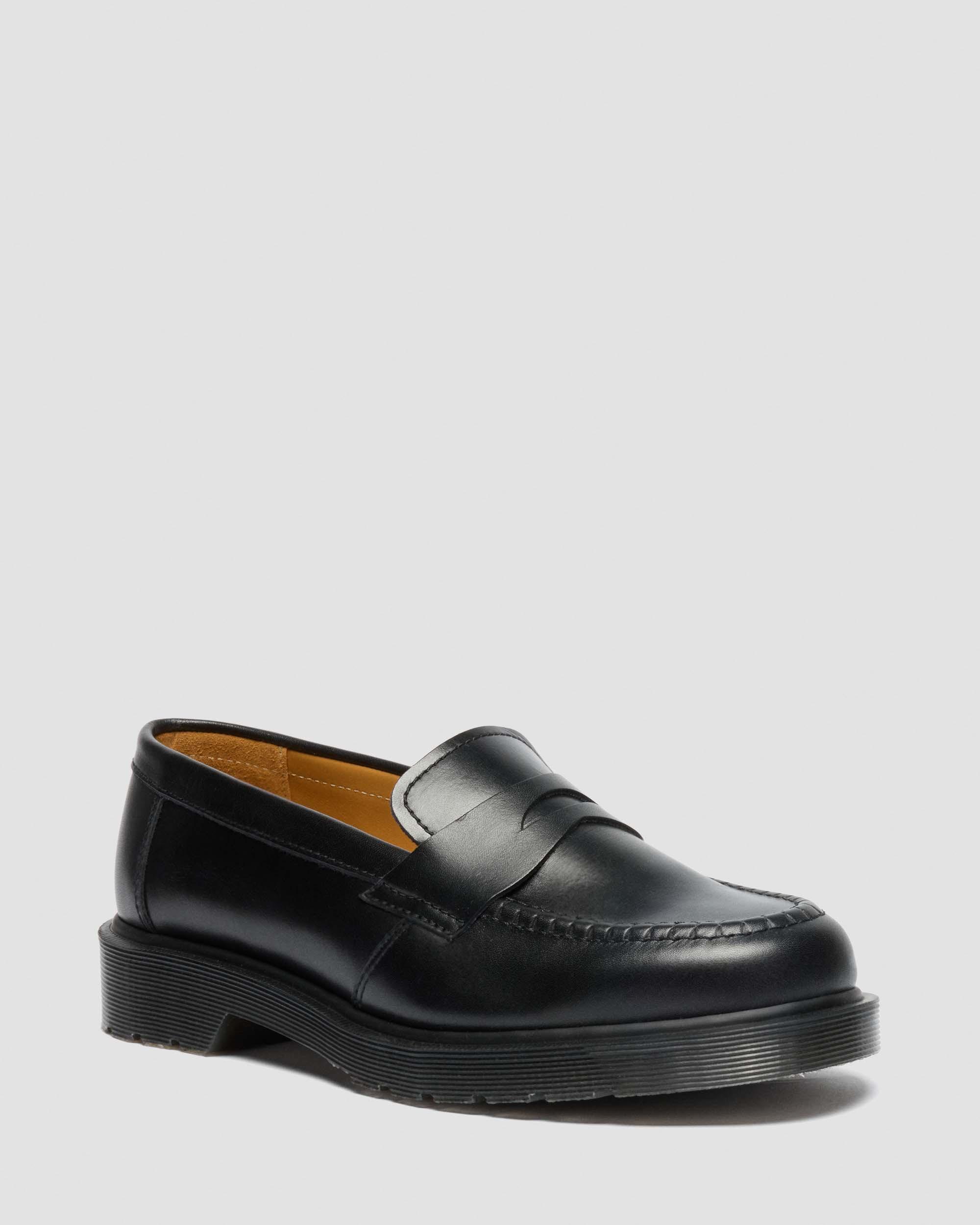 Delapre Penny Loafers in Black