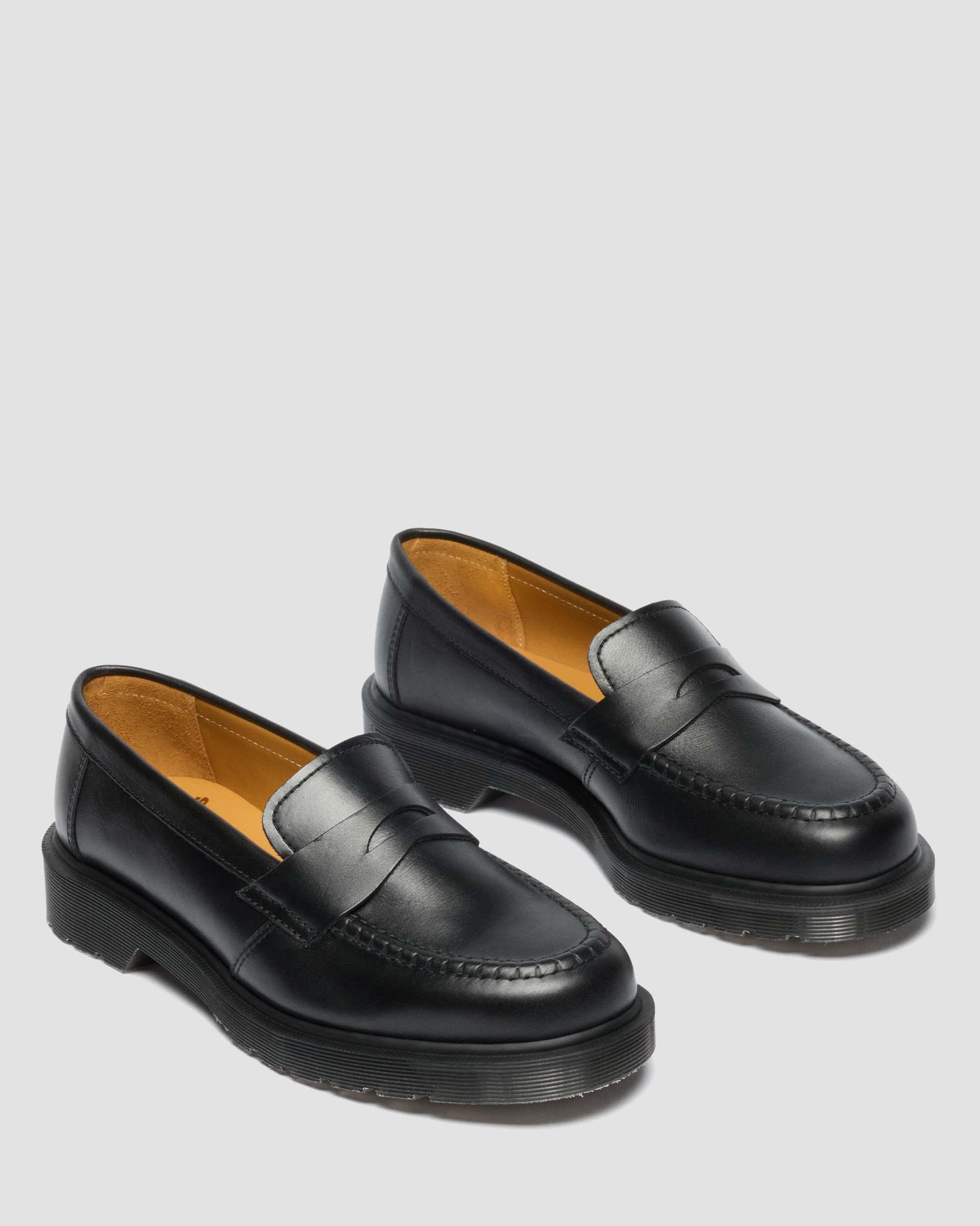 Delapre Made In England Penny Loafers in Black