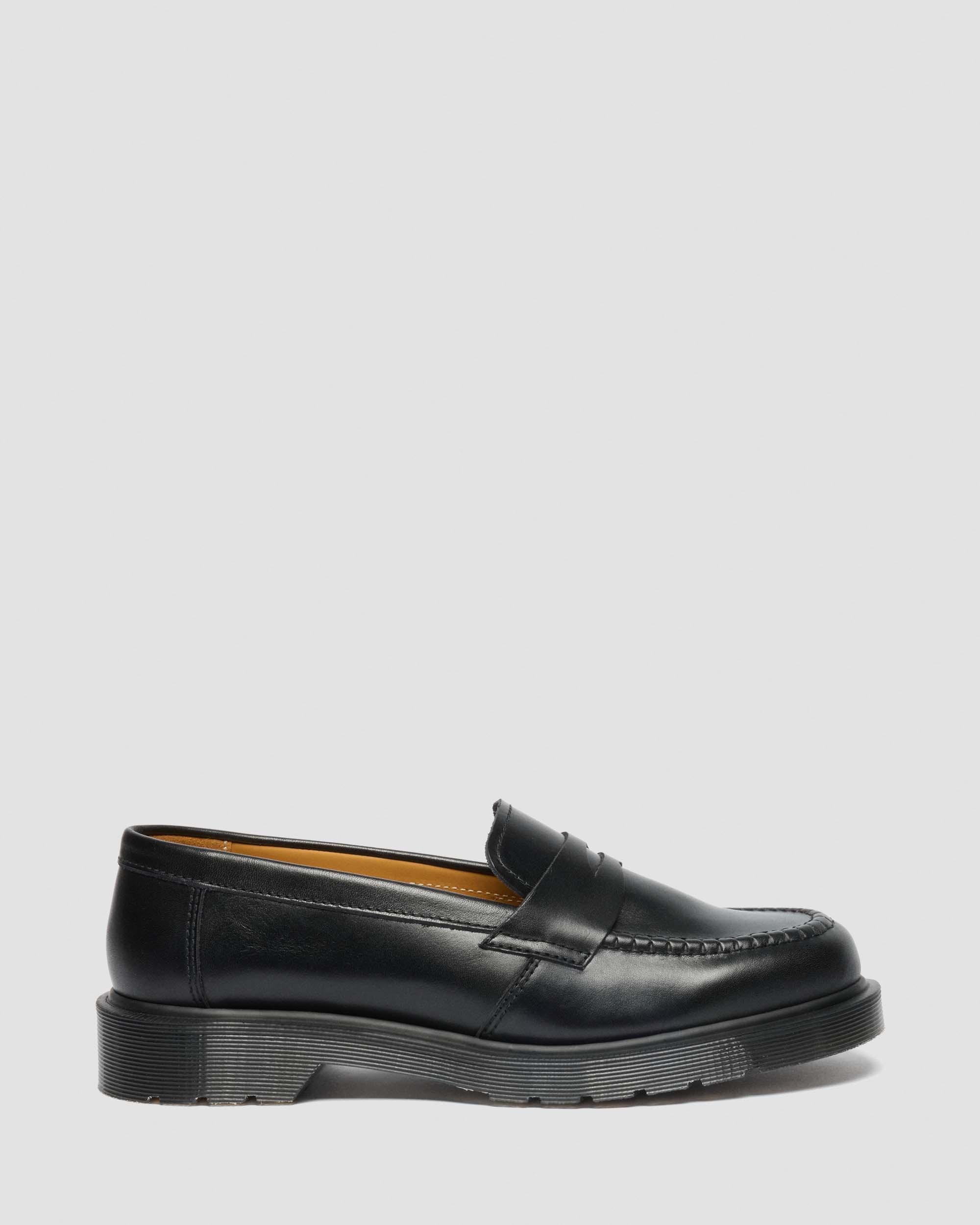 Delapre Made In England Penny Loafers in Black