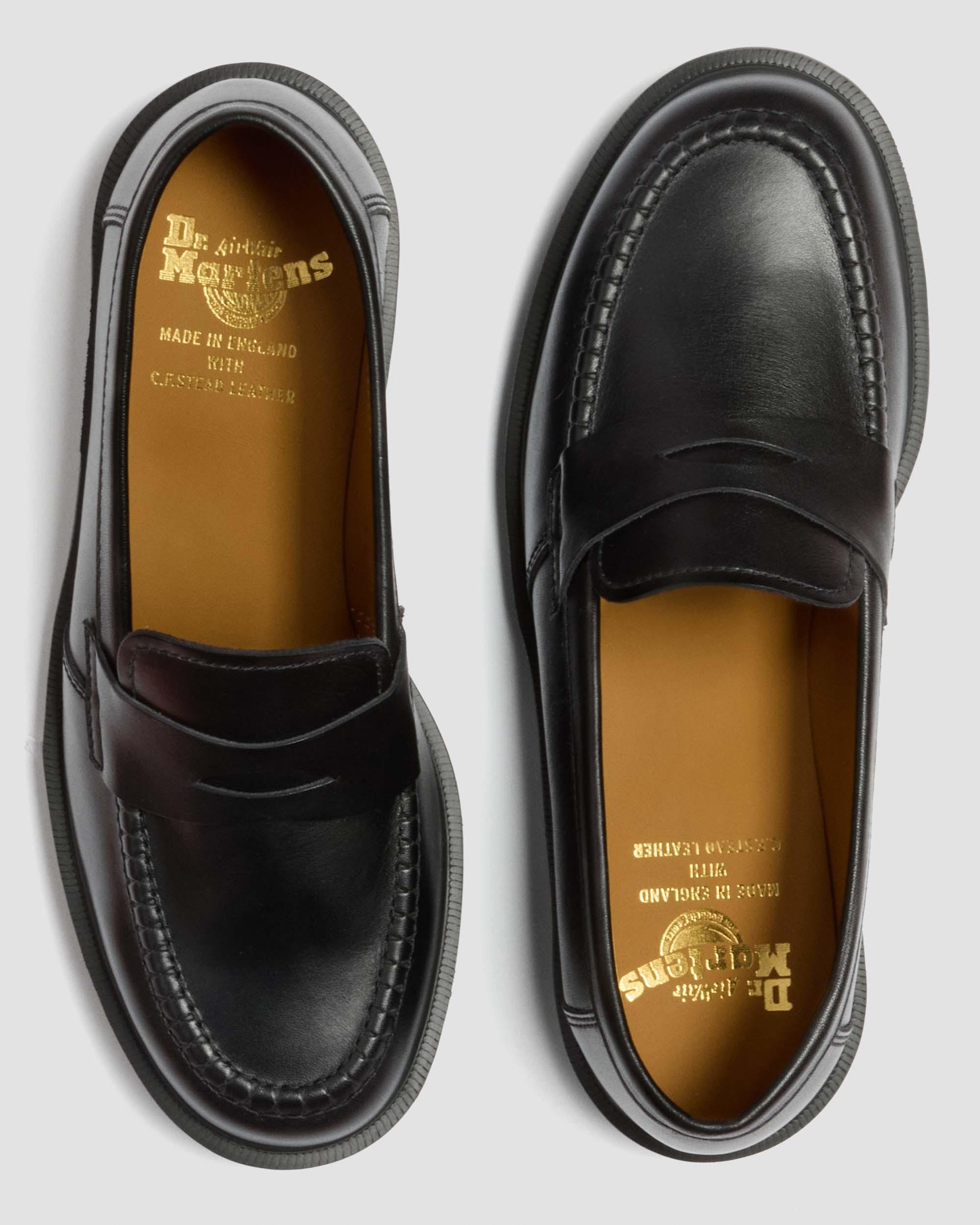 Delapre Made In England Penny Loafers in Black