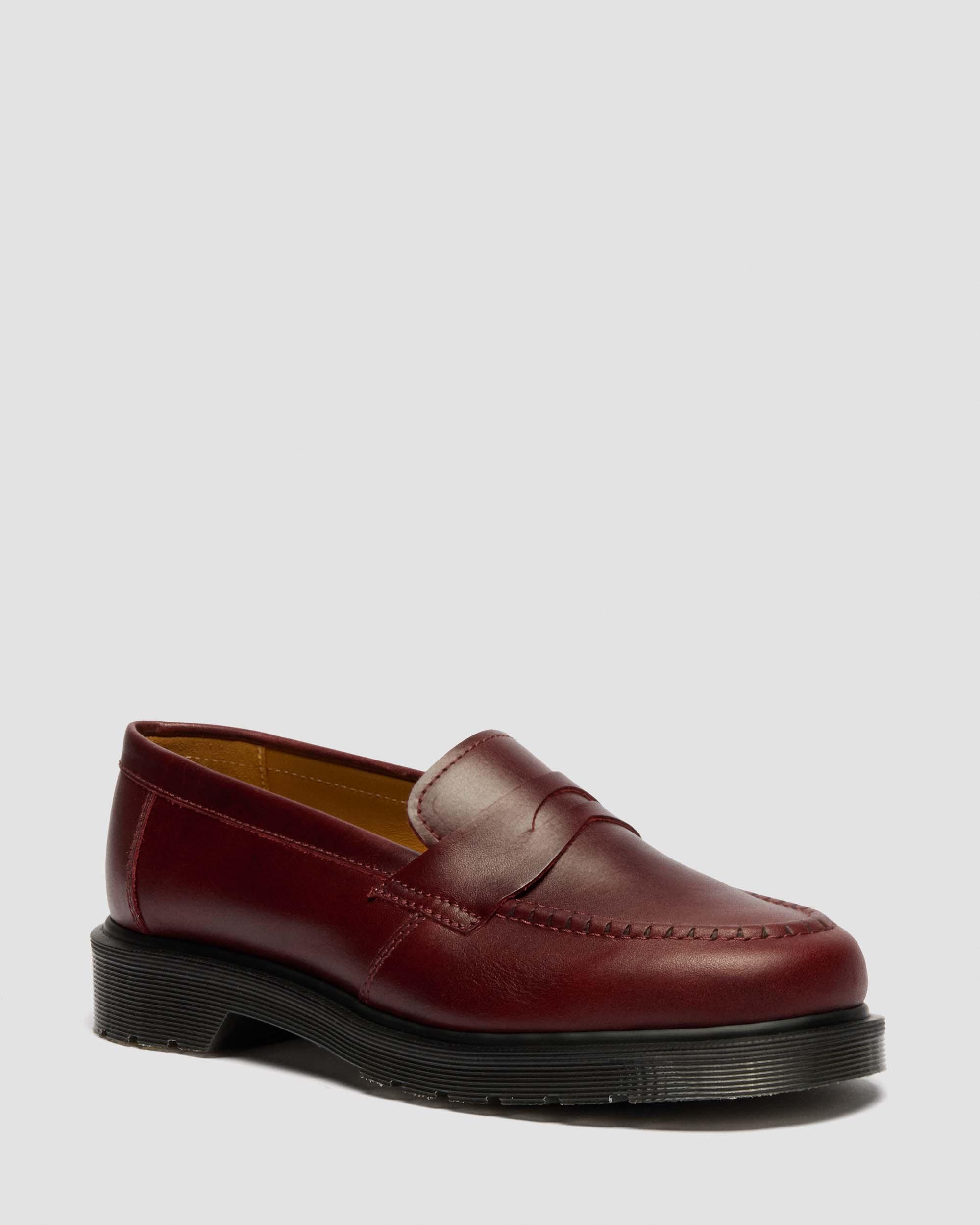 Delapre Penny Loafers in Burgundy