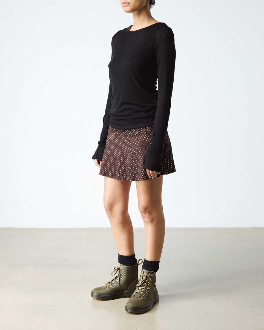 Dr. Martens' Combs Ii Nylon Utility Boots In Green