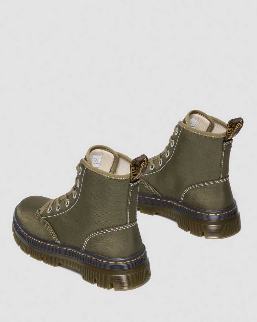 Dr. Martens' Combs Ii Nylon Utility Boots In Green