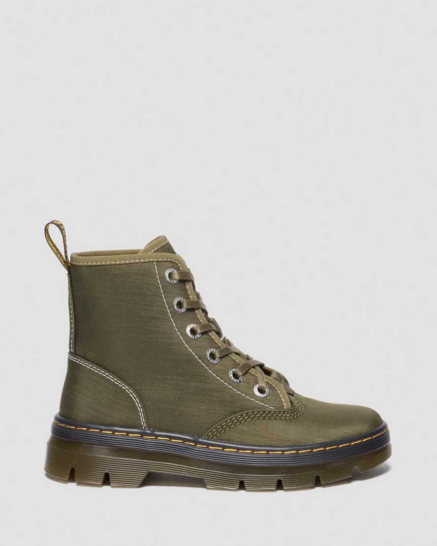 Dr. Martens' Combs Ii Nylon Utility Boots In Green