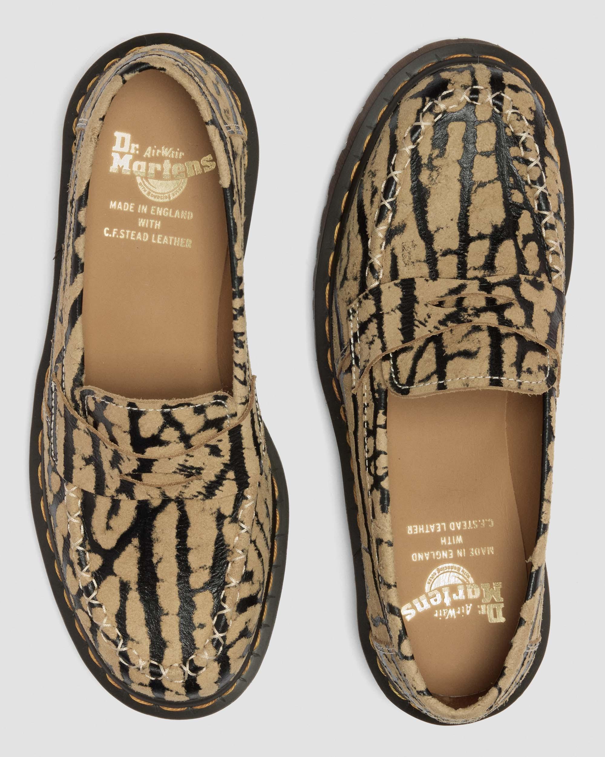 Delapre Suede Loafers in Teak Brown & Black