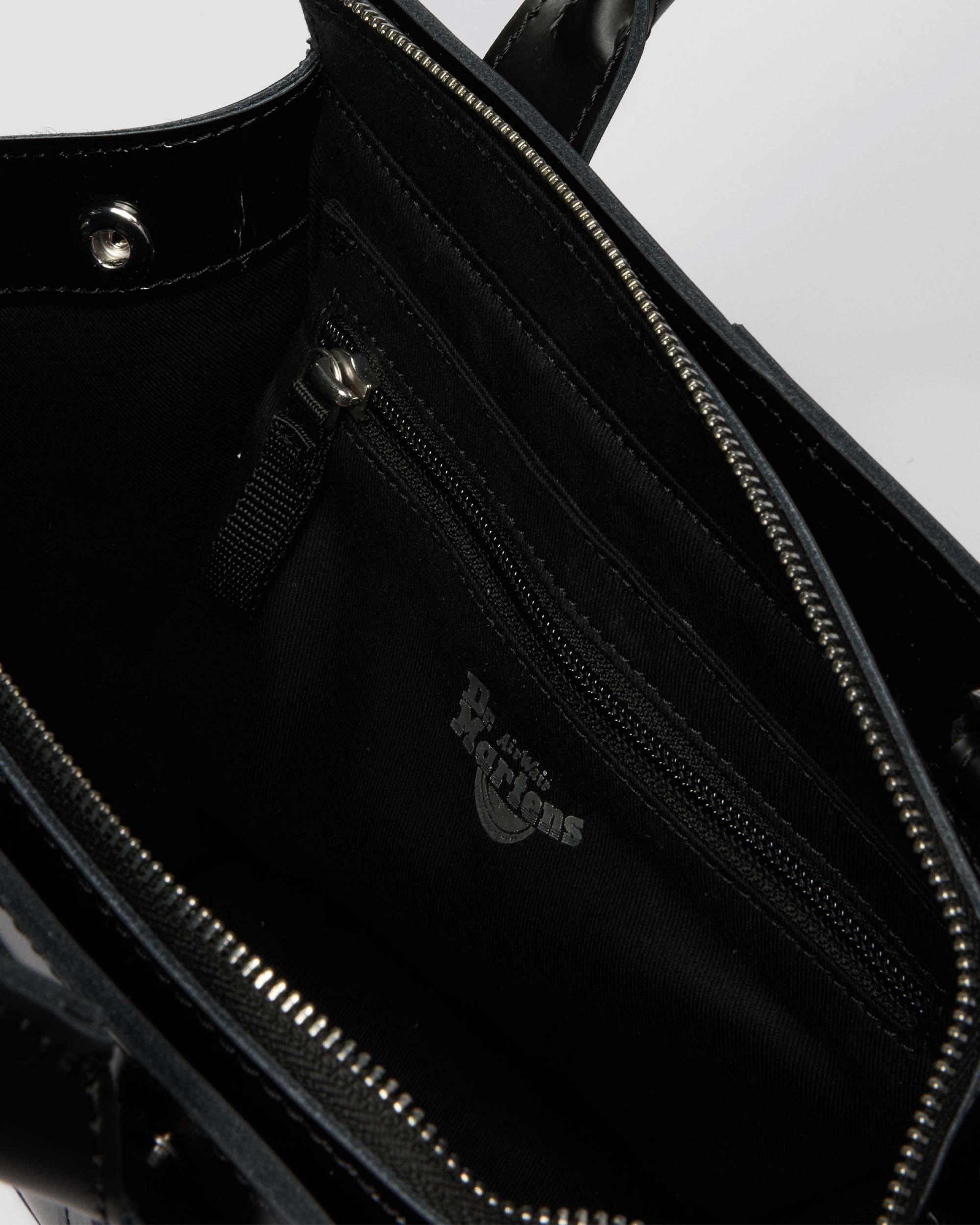 Small Leather Tote Bag in Black